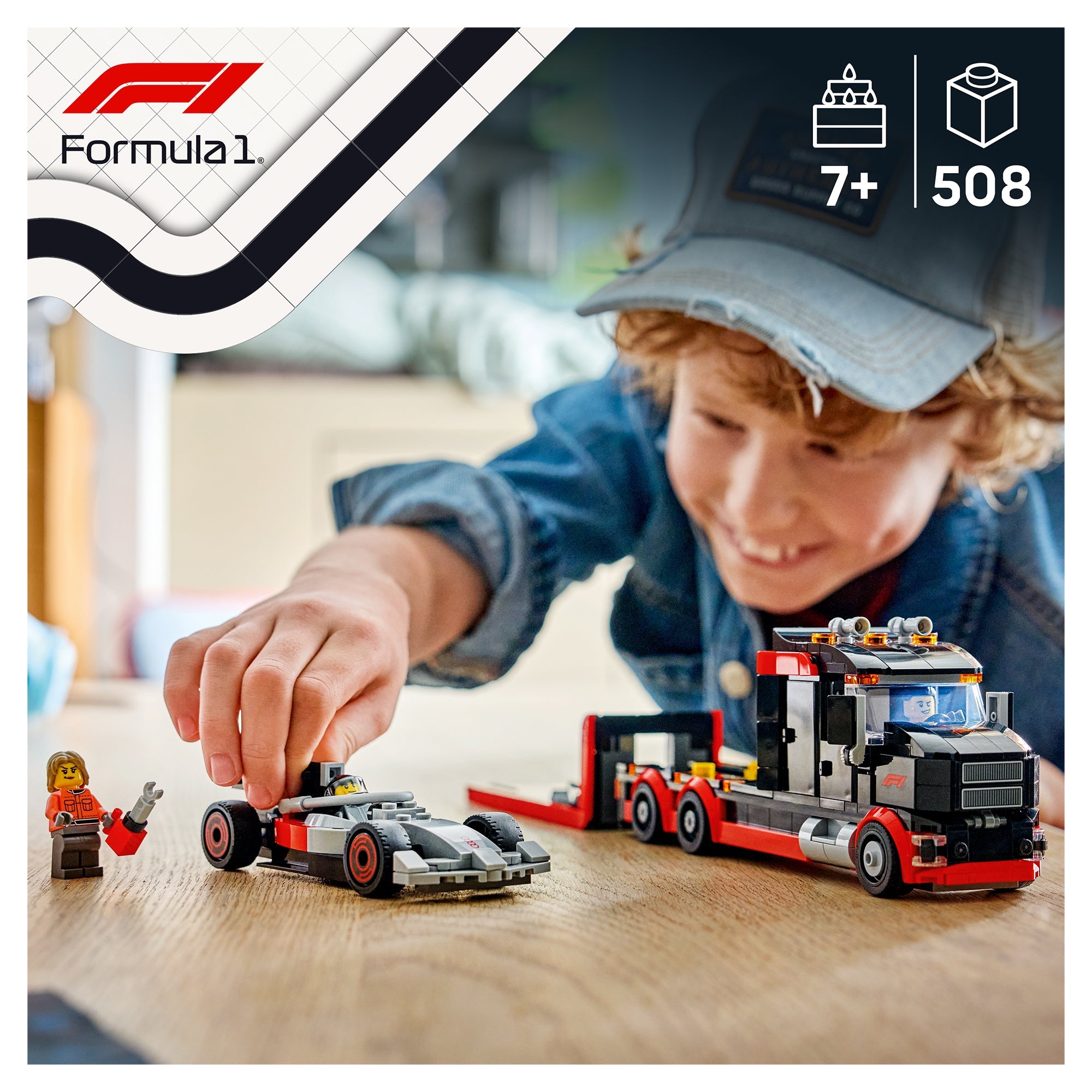 LEGO® City F1 Display Truck with Audi F1 Race Car 60493 - Image 2