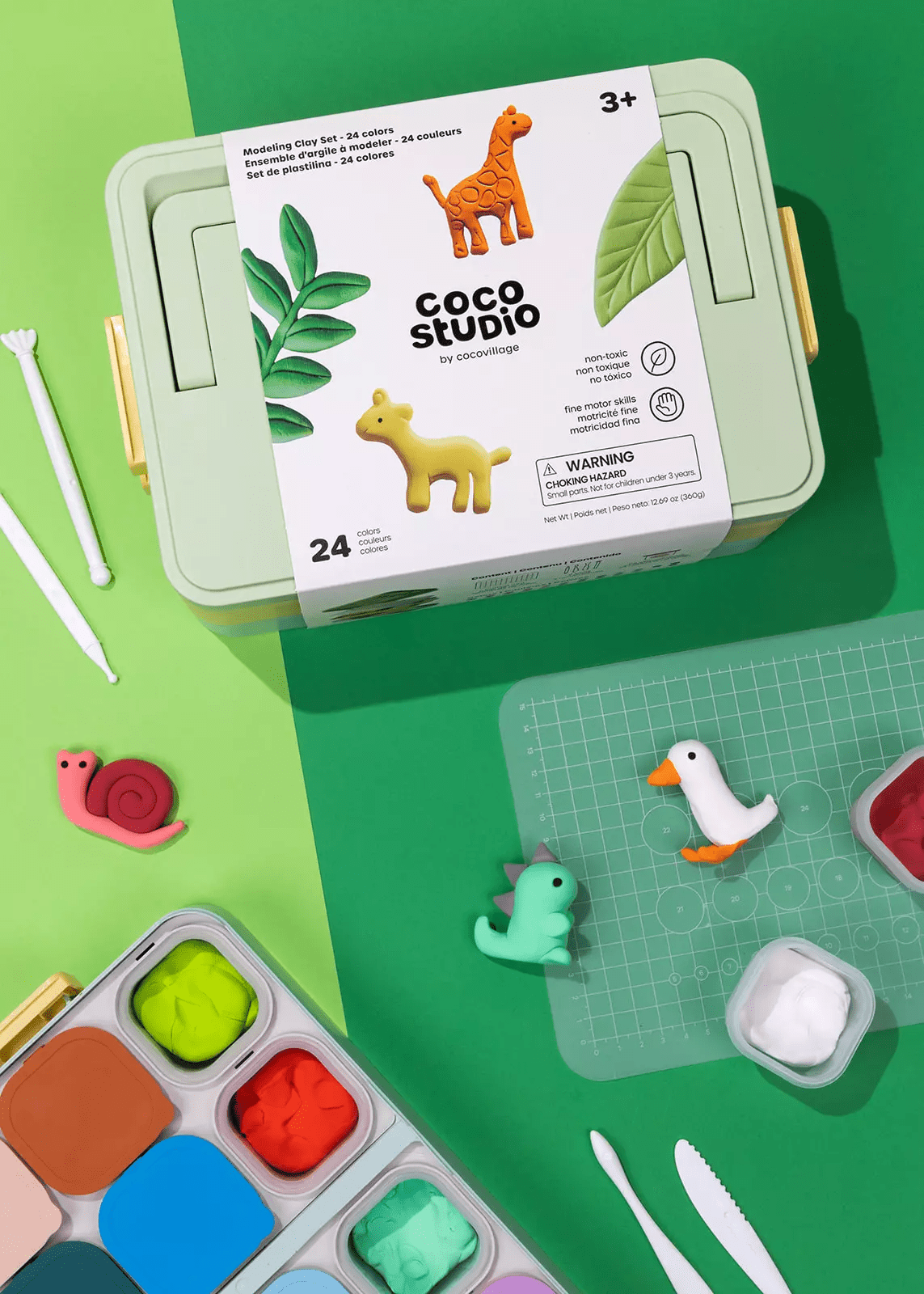Coco Village Modeling Clay Set - 24 colors