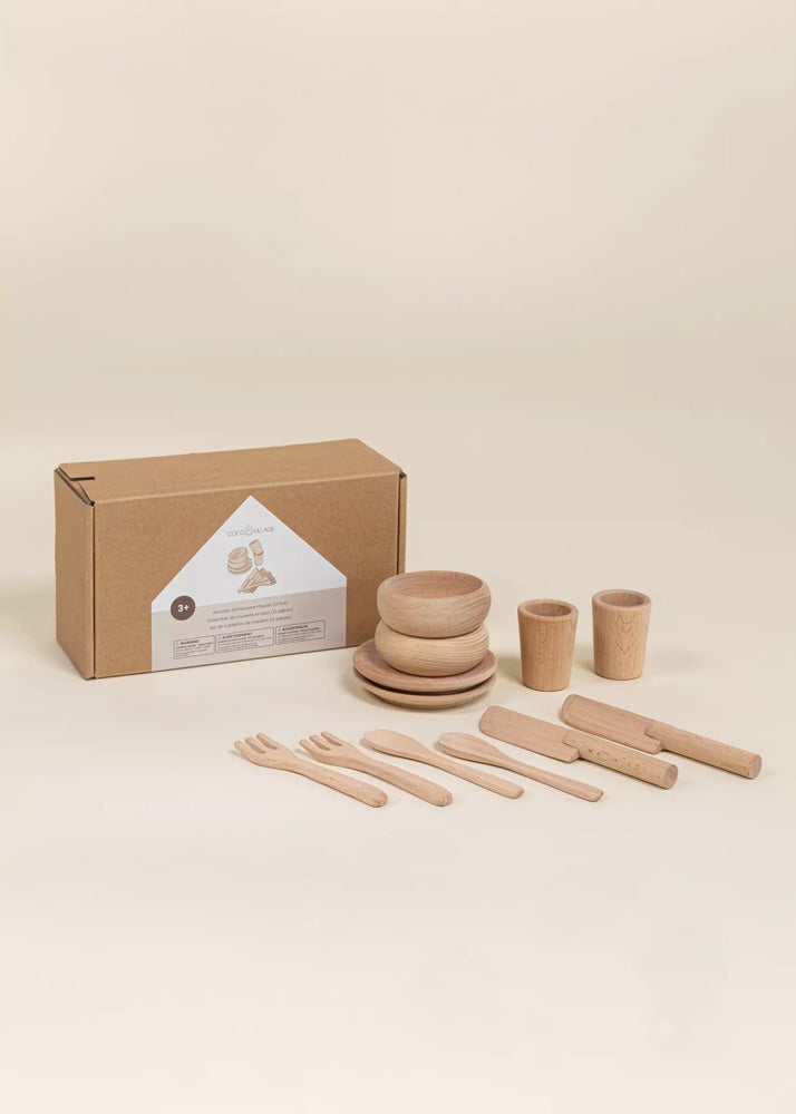 Coco Village Wooden Dinnerware Playset (12 Pcs) - Image 17