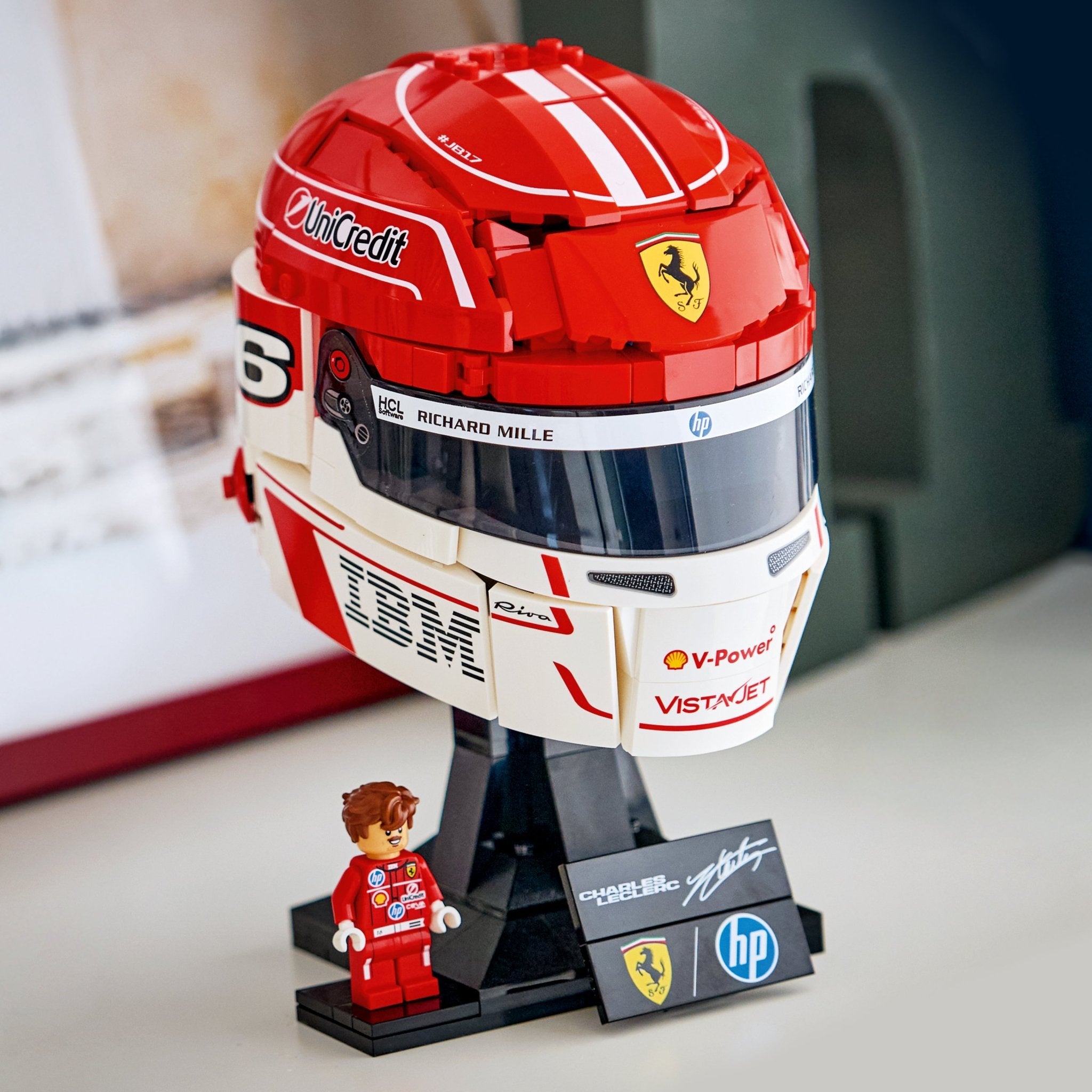 LEGO® Editions Scuderia Ferrari HP Charles Leclerc Helmet 43014 - Image 4