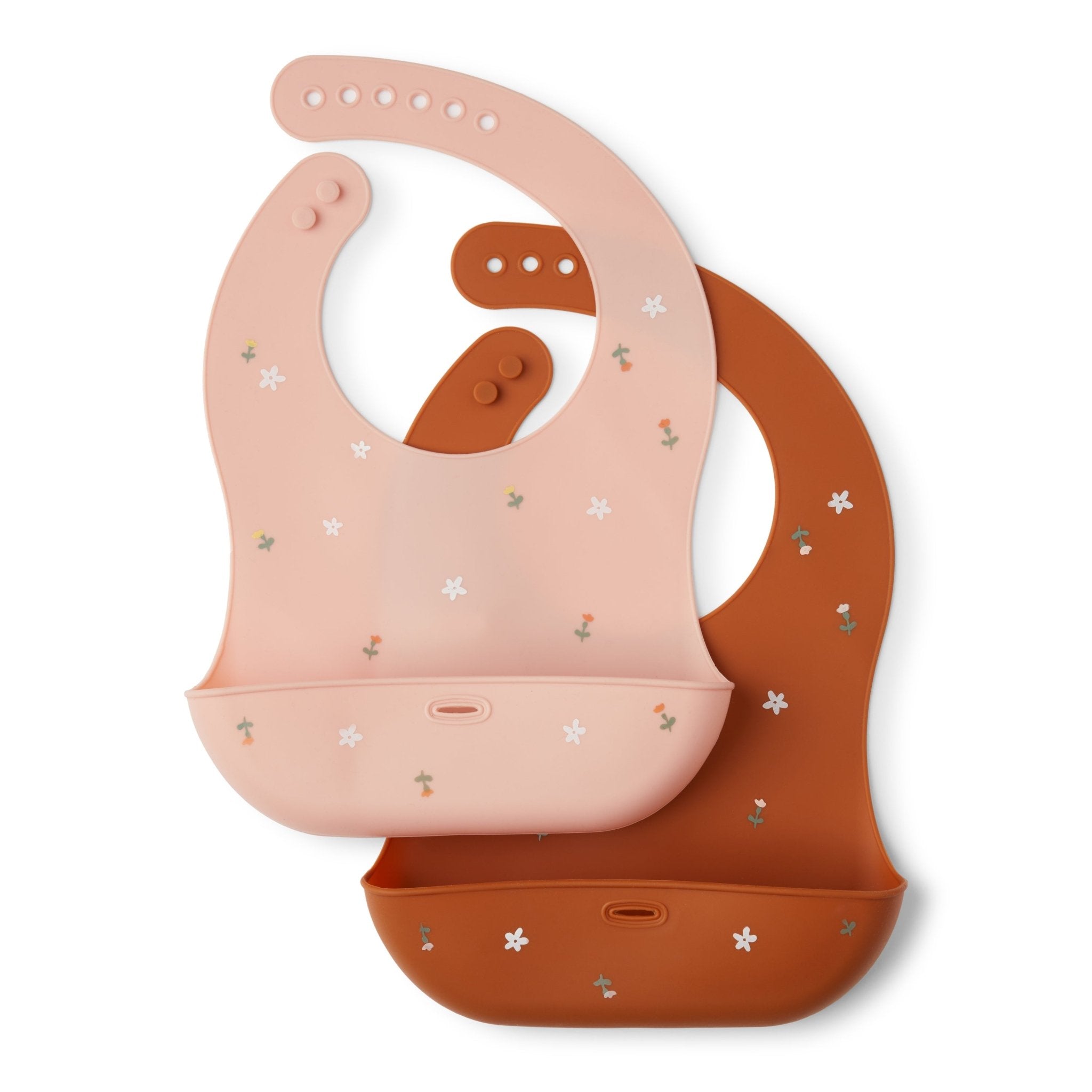 Rise Little Earthling 2-pack Silicone Bib - Lamb / OS - Image 2