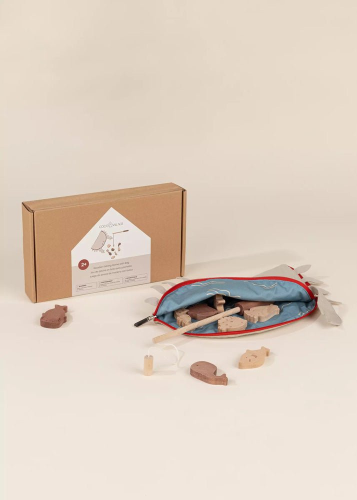 Coco Village Wooden Fishing Game with Bag - Image 8