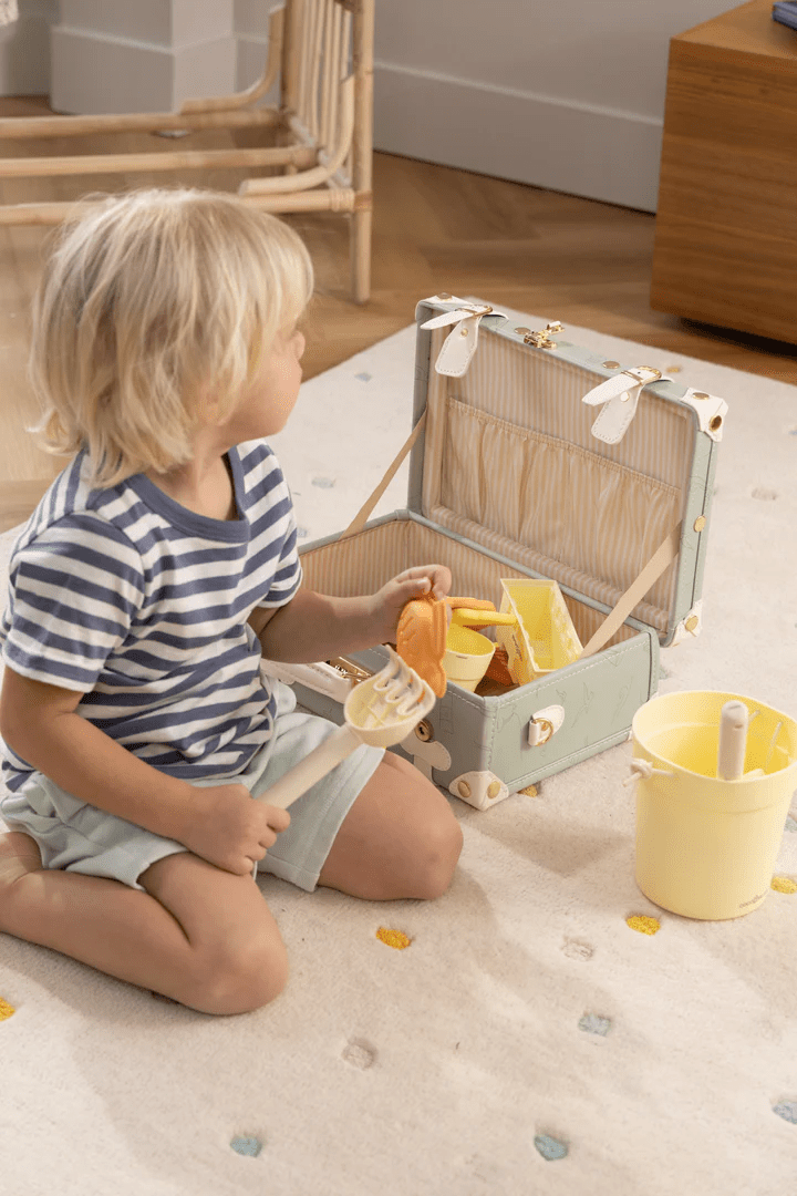Coco Village Vegan Leather Play Suitcase Ocean - Image 2