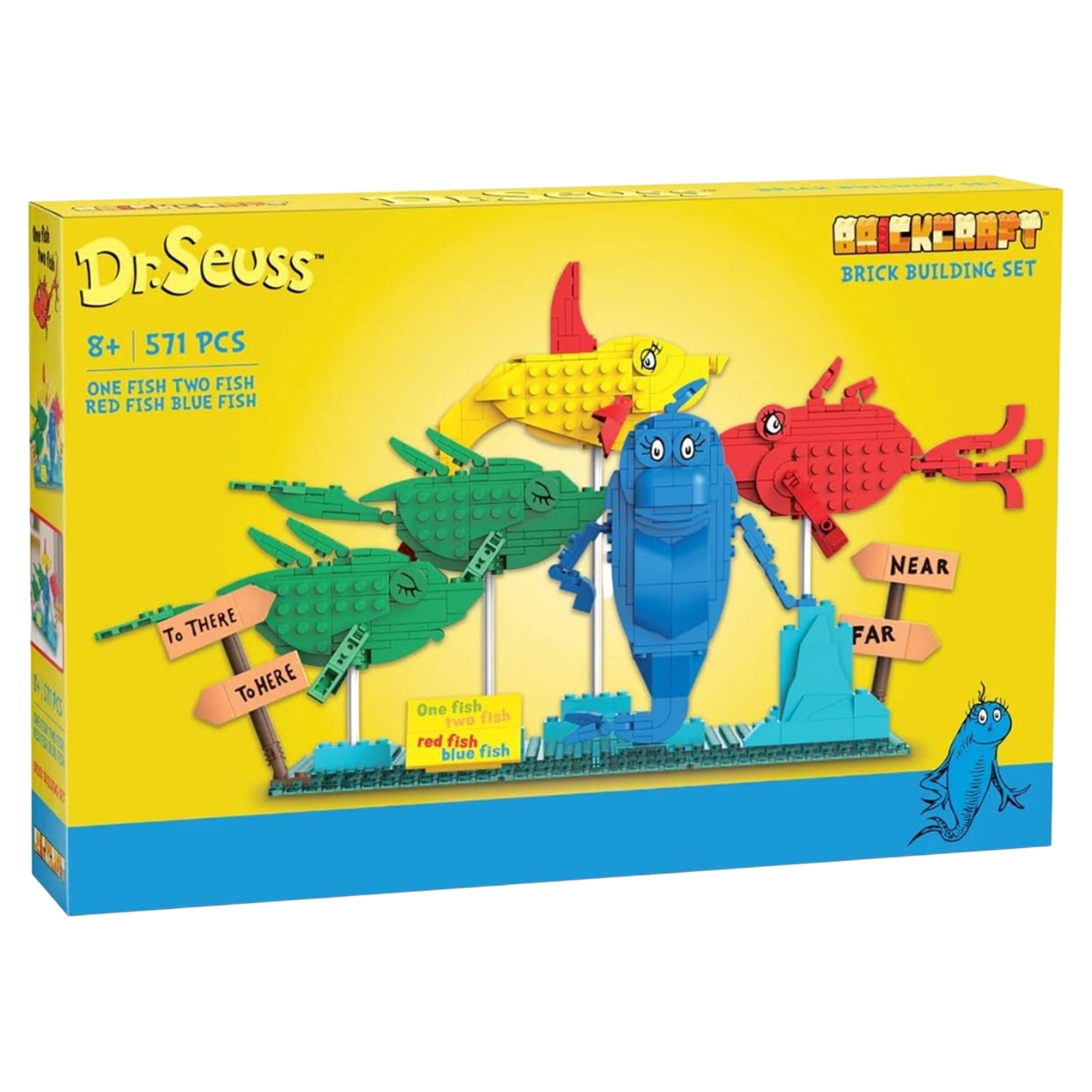 Brick Craft Dr. SuessOne Fish, Two Fish, Red Fish Blue Fish - 571 Pieces