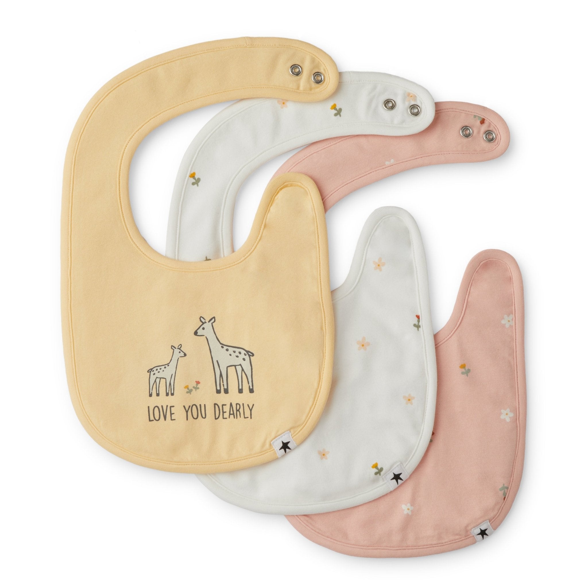Rise Little Earthling 3-Pack Starter Bib - Grey / OS - Image 2