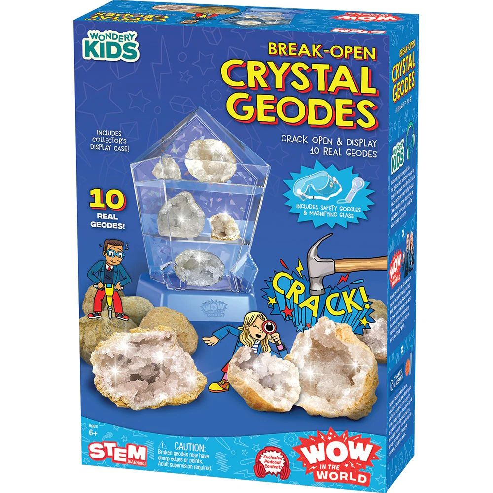 Thames & Kosmos WOW in the World Break-Open Crystal Geodes