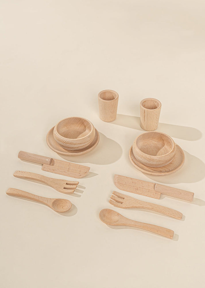 Coco Village Wooden Dinnerware Playset (12 Pcs) - Image 14