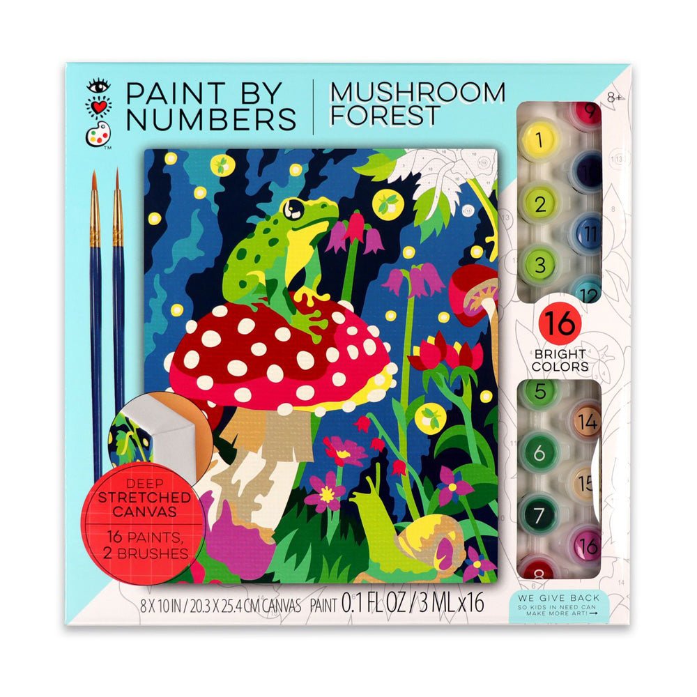 Bright Stripes iHeartArt Paint By Numbers- Mushroom Forest