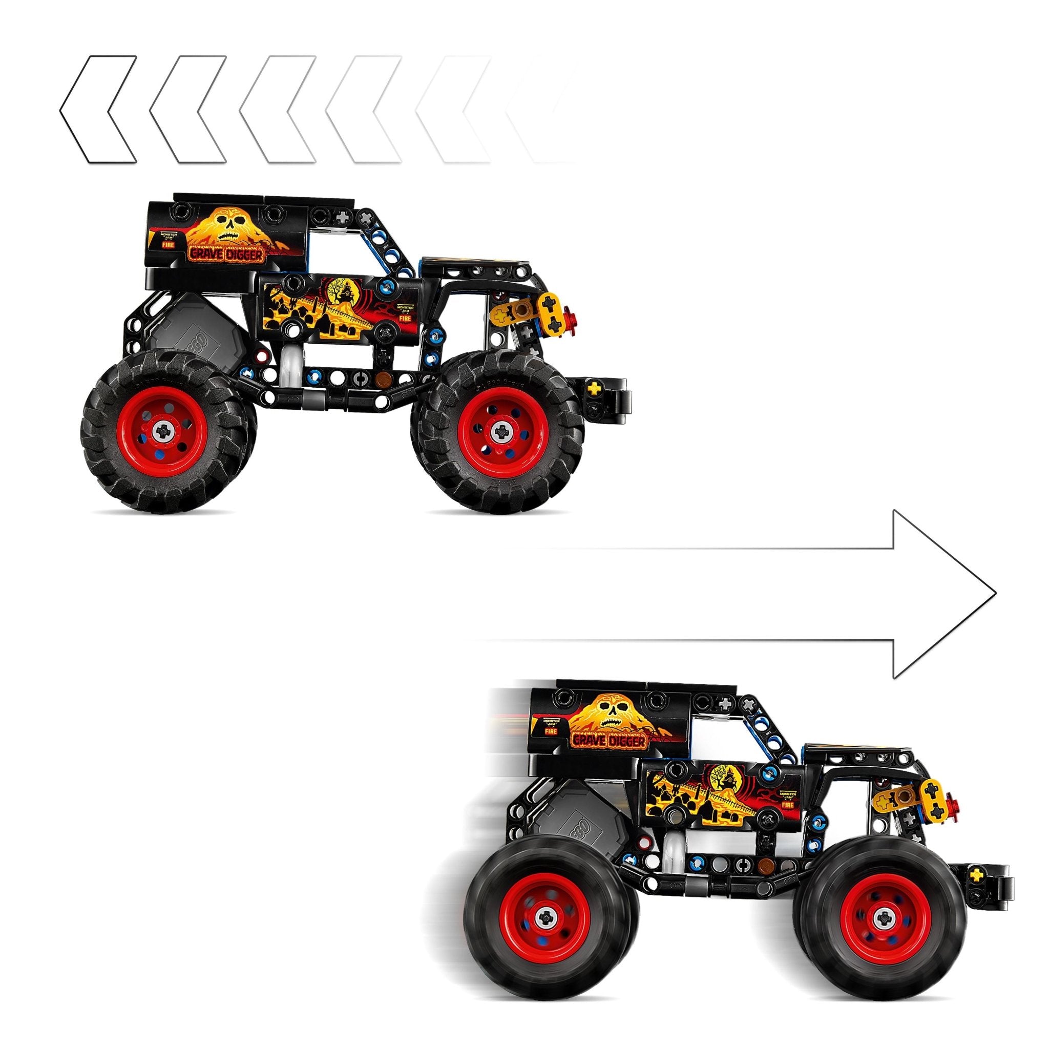 LEGO® Technic LEGO® Monster Jam Grave Digger Fire and Ice 42219 - Image 2