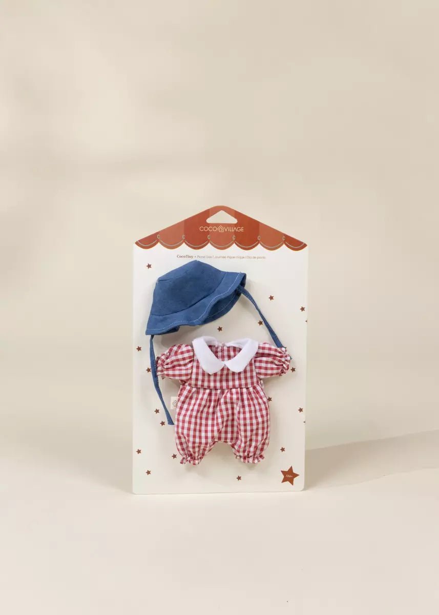 Coco Village Coco Tiny 10" Baby Play Doll Clothing Set – Picnic Day - Image 4