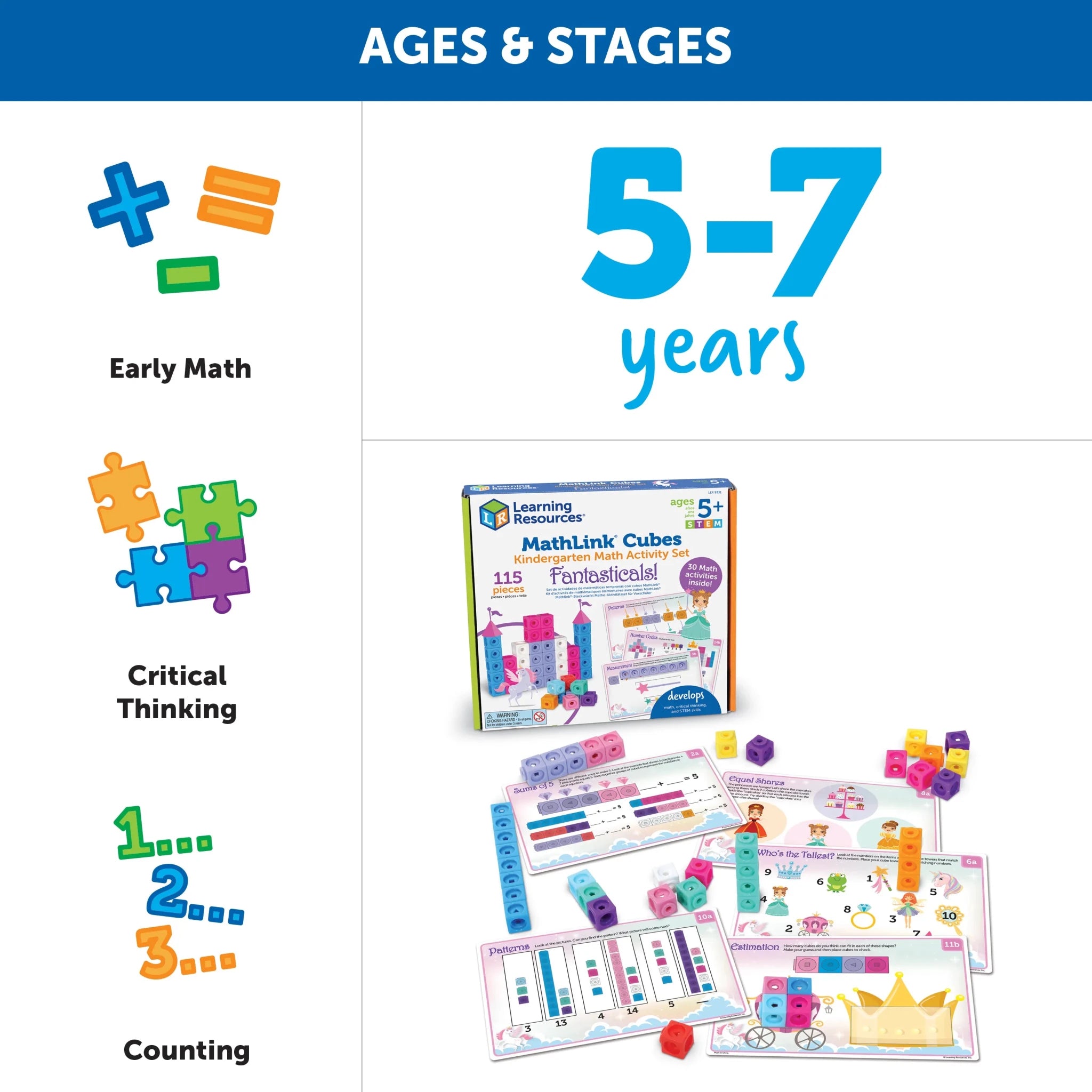 Learning Resources MathLink® Cube Activity Set - Fantasticals - Image 6