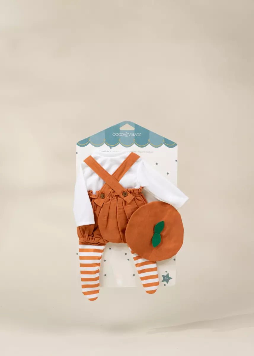 Coco Village Coco Baby 18" Baby Play Doll Clothing Set – Little Pumpkin - Image 4