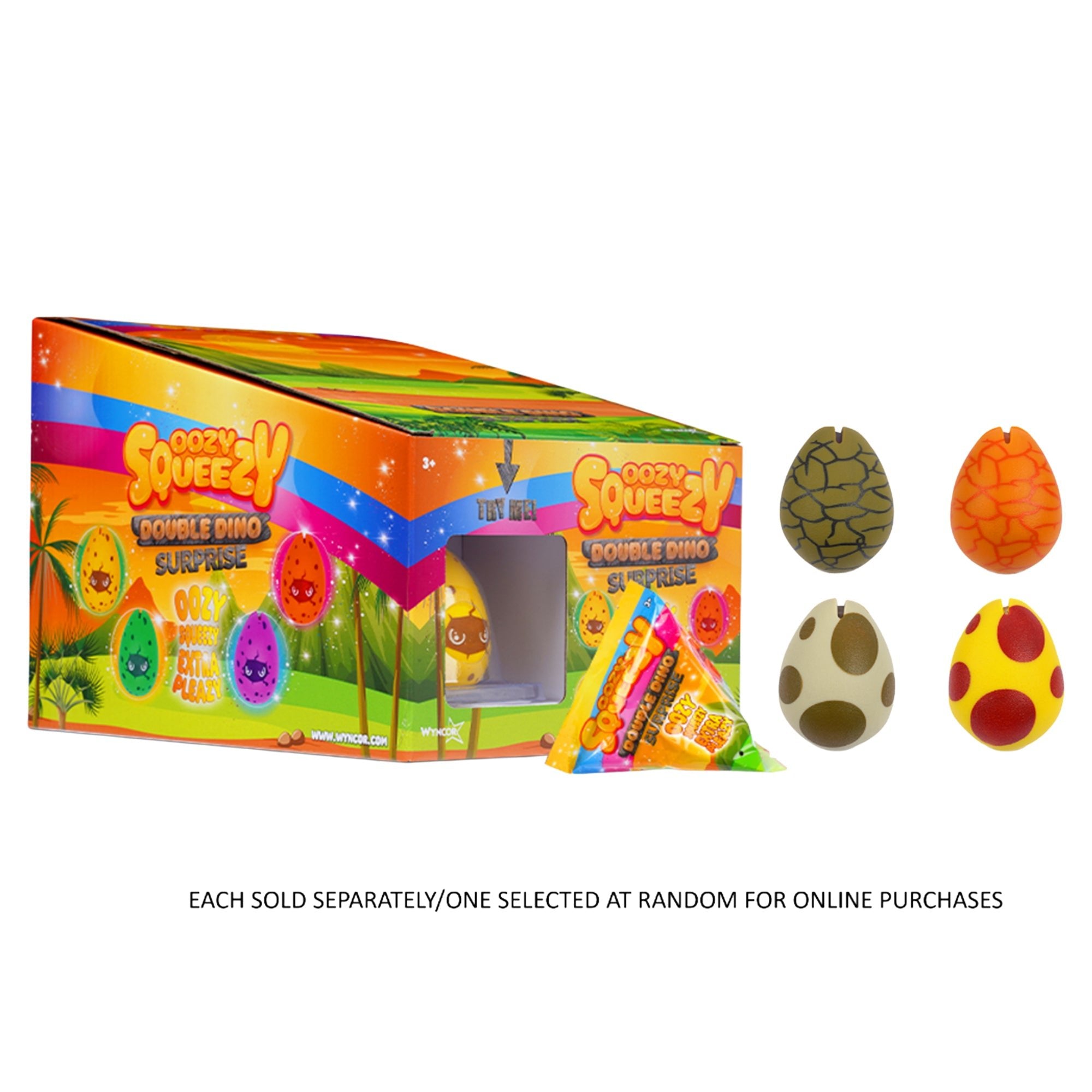 Oozy Squeezy Double Dino Assorted