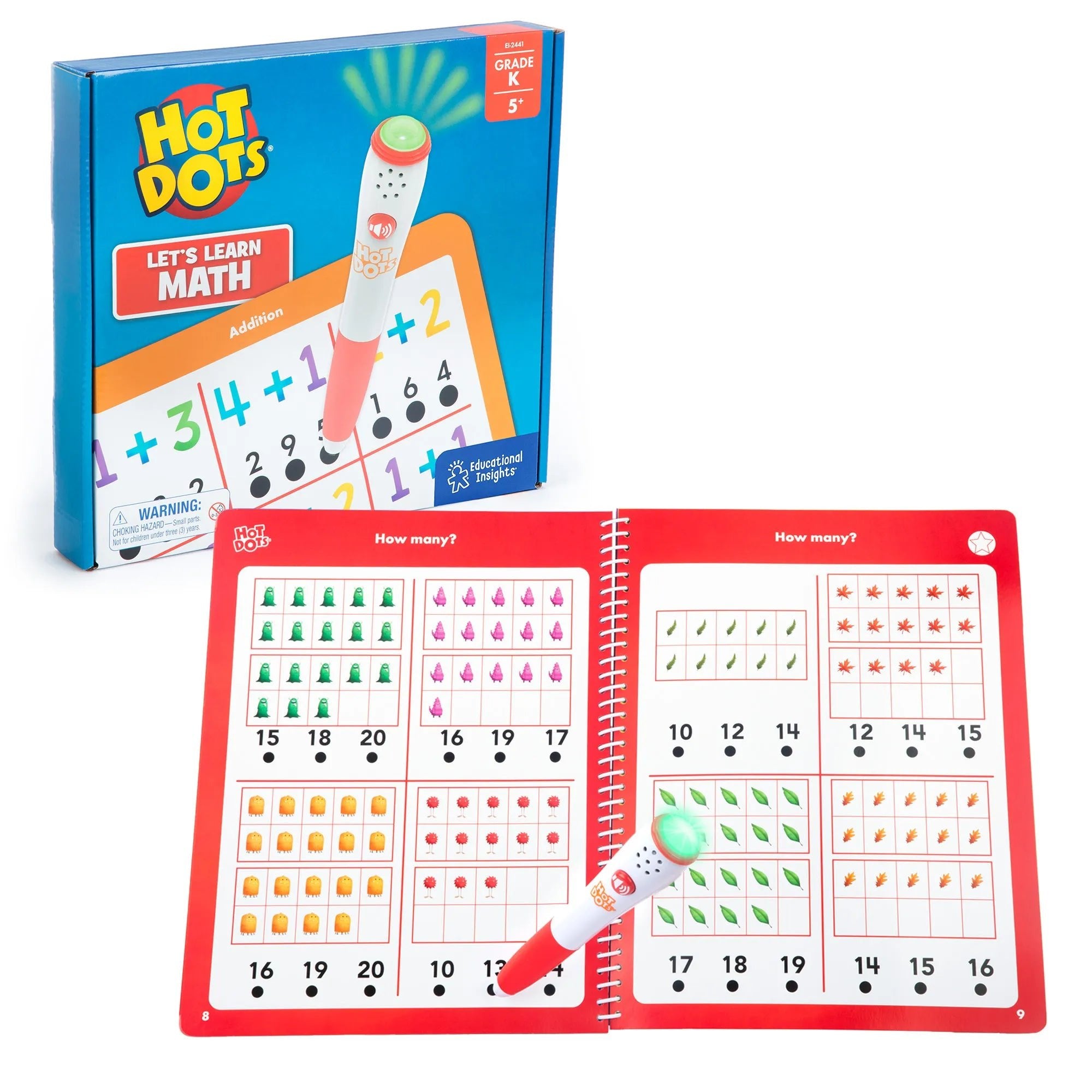 Learning Resources Hot Dots® Let's Learn Kindergarten Math