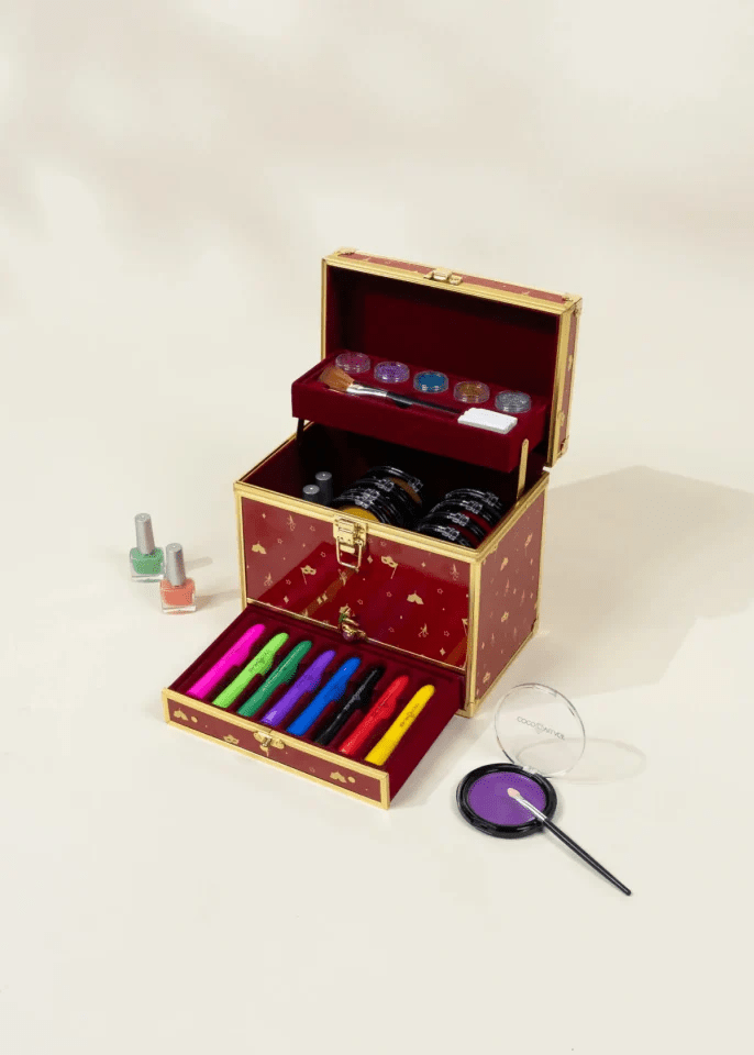 Coco Village Premium Fantasy Makeup Set & Metallic Case - 35pcs