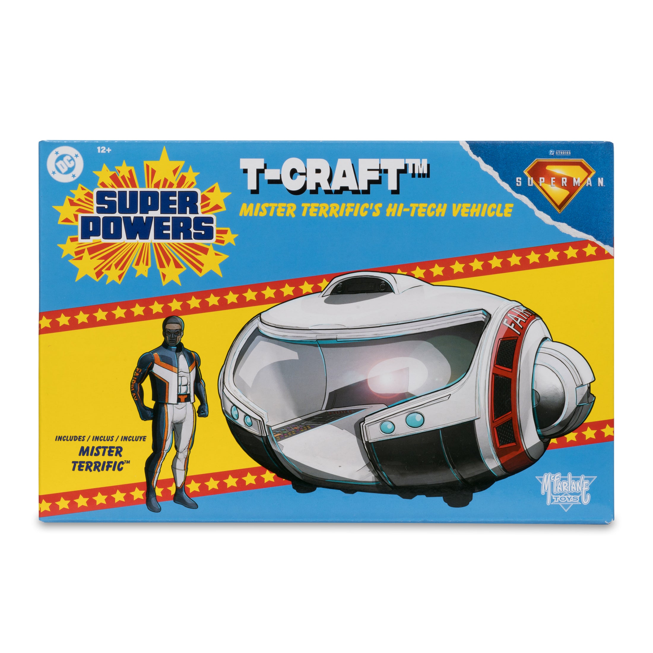DC Direct - Super Powers Vehicles - WV5 - T-Craft with Mr. Terrific Figure (Superman Movie) - Image 3