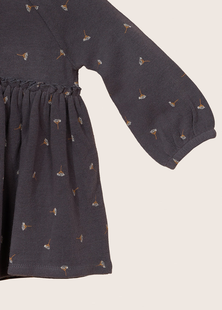 rise little earthling Empire Waist Dress - Obsidian / 0-3m - Image 2