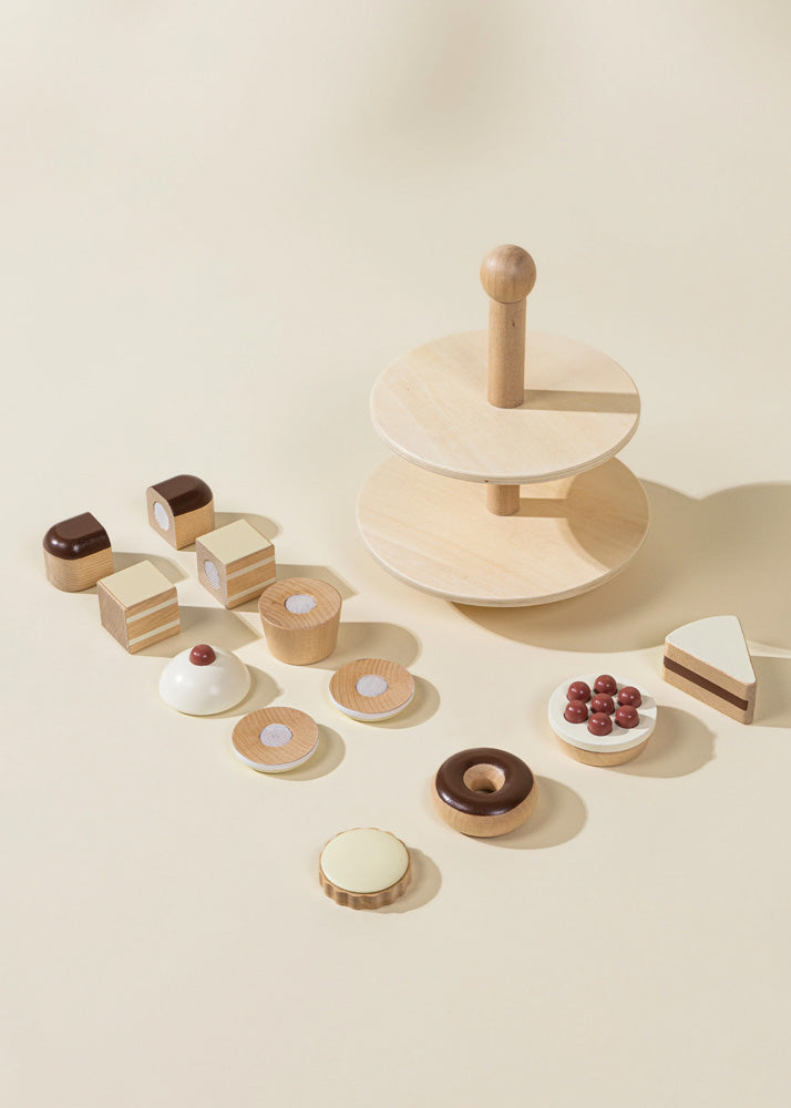 Coco Village Wooden Desserts Tower - Image 2
