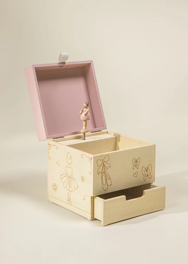 Coco Village Wooden Musical Souvenir Box - Ballerina