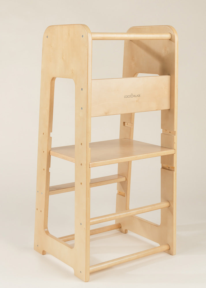 Coco Village Educational Tower - Natural Wood - Image 15
