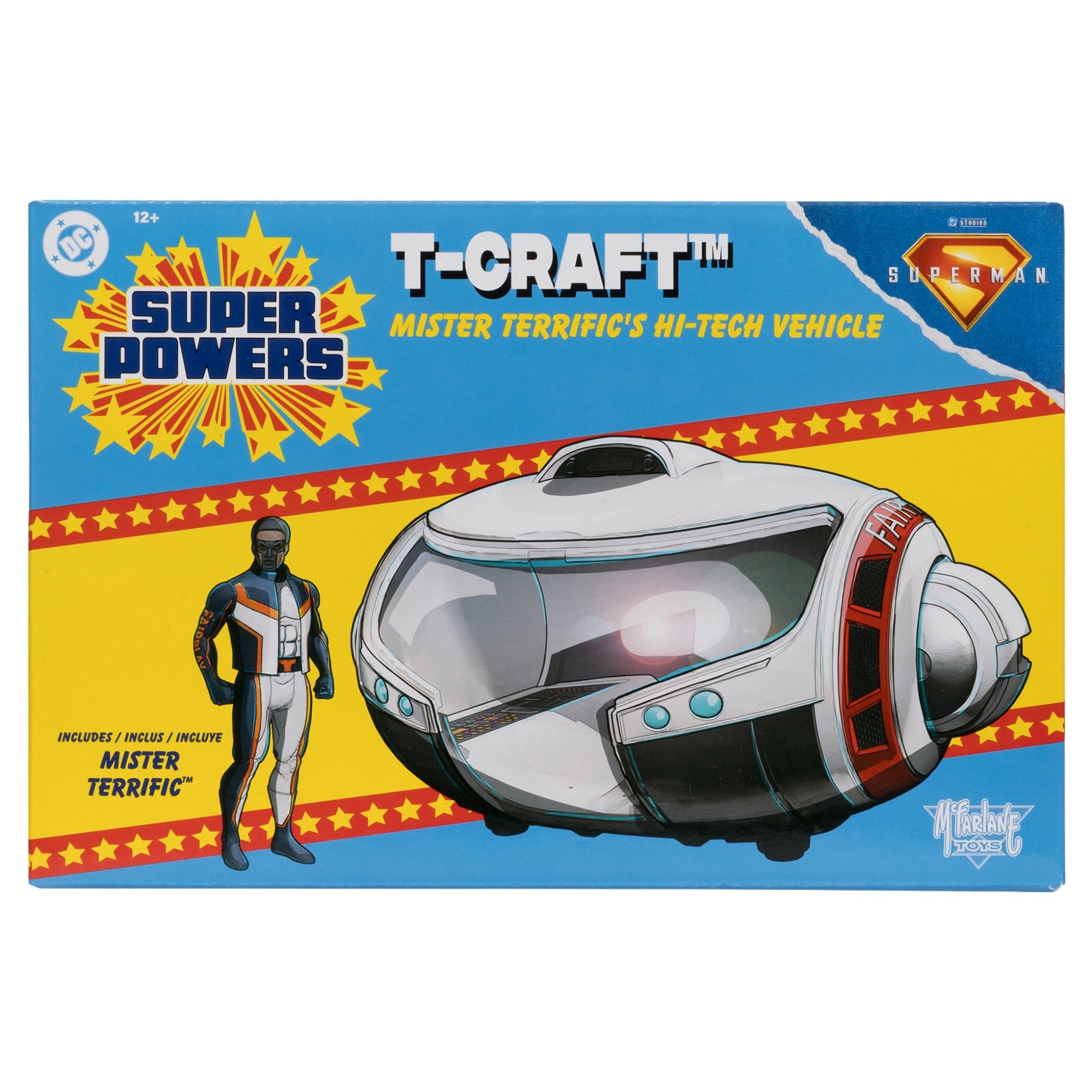 DC Direct - Super Powers Vehicles - WV5 - T-Craft with Mr. Terrific Figure (Superman Movie)
