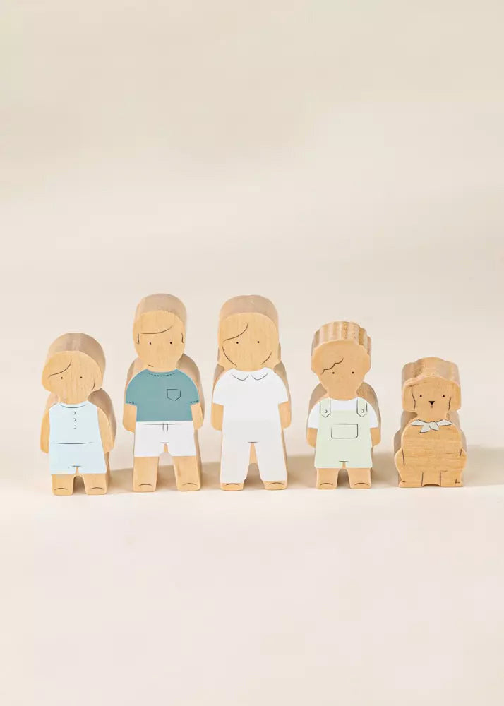 Coco Village Set of 5 Family Wooden Dollhouse characters - Image 12