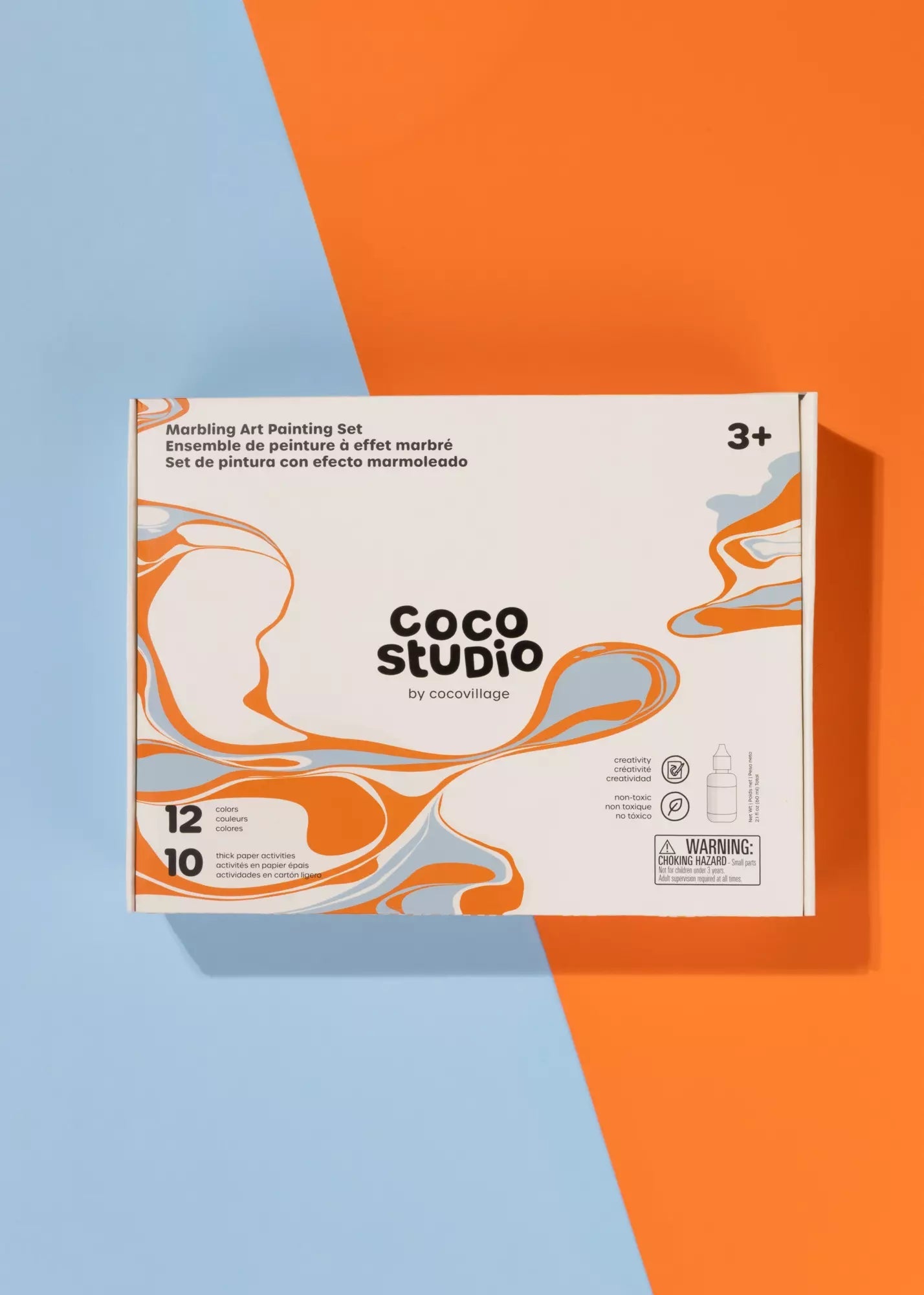 Coco Village Marbling Art Painting Set (12 Colors)