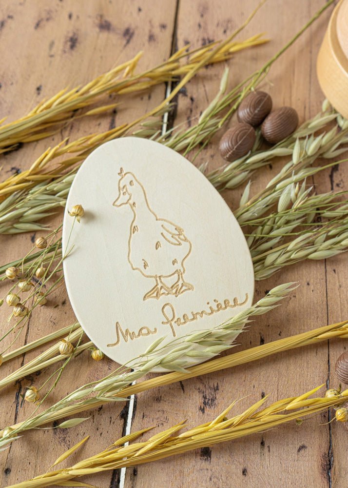 Coco Village Baby Milestone Wooden Plate - My First Easter - Image 3