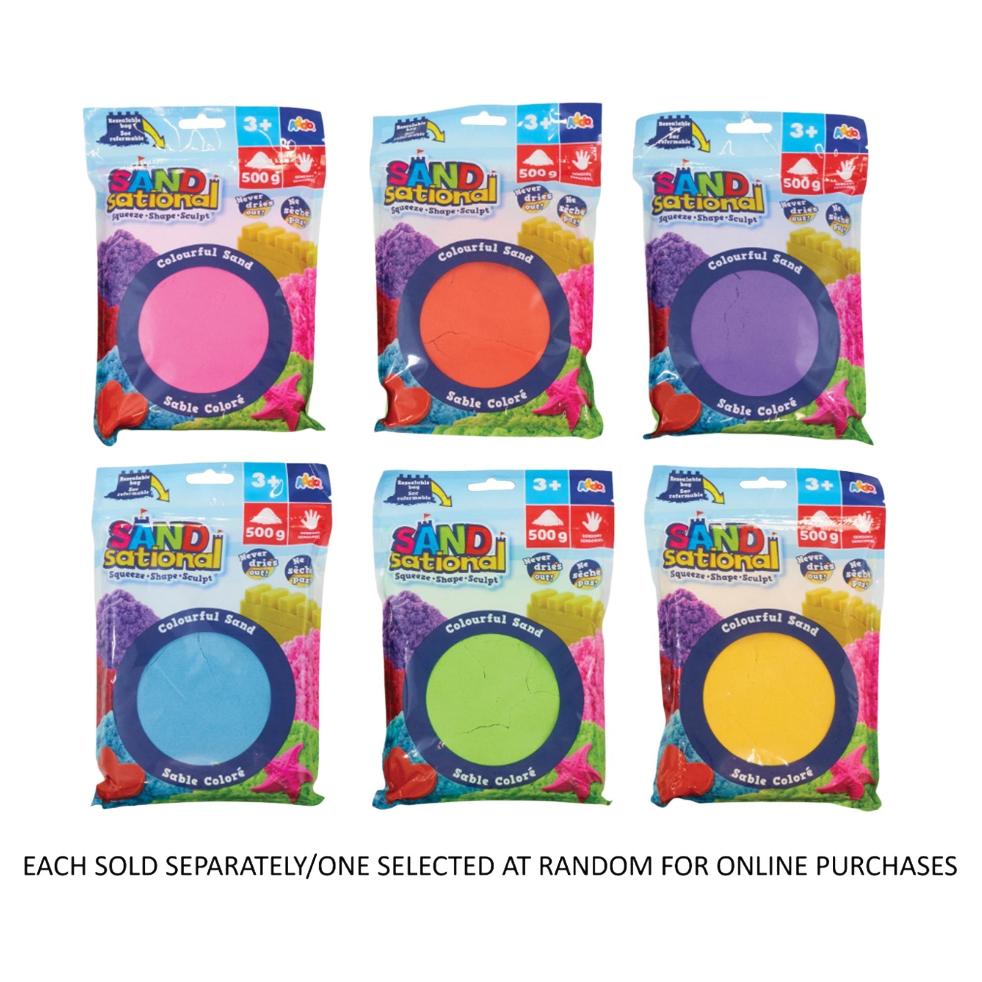 Sandsational 500G Colourful Sand Assorted