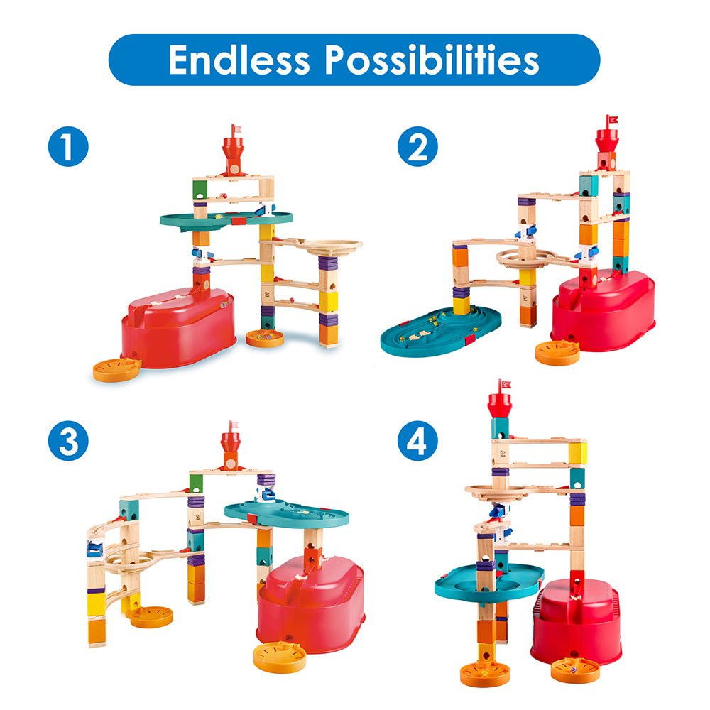 Hape Quadrilla Stack Track Bucket Set - Image 5