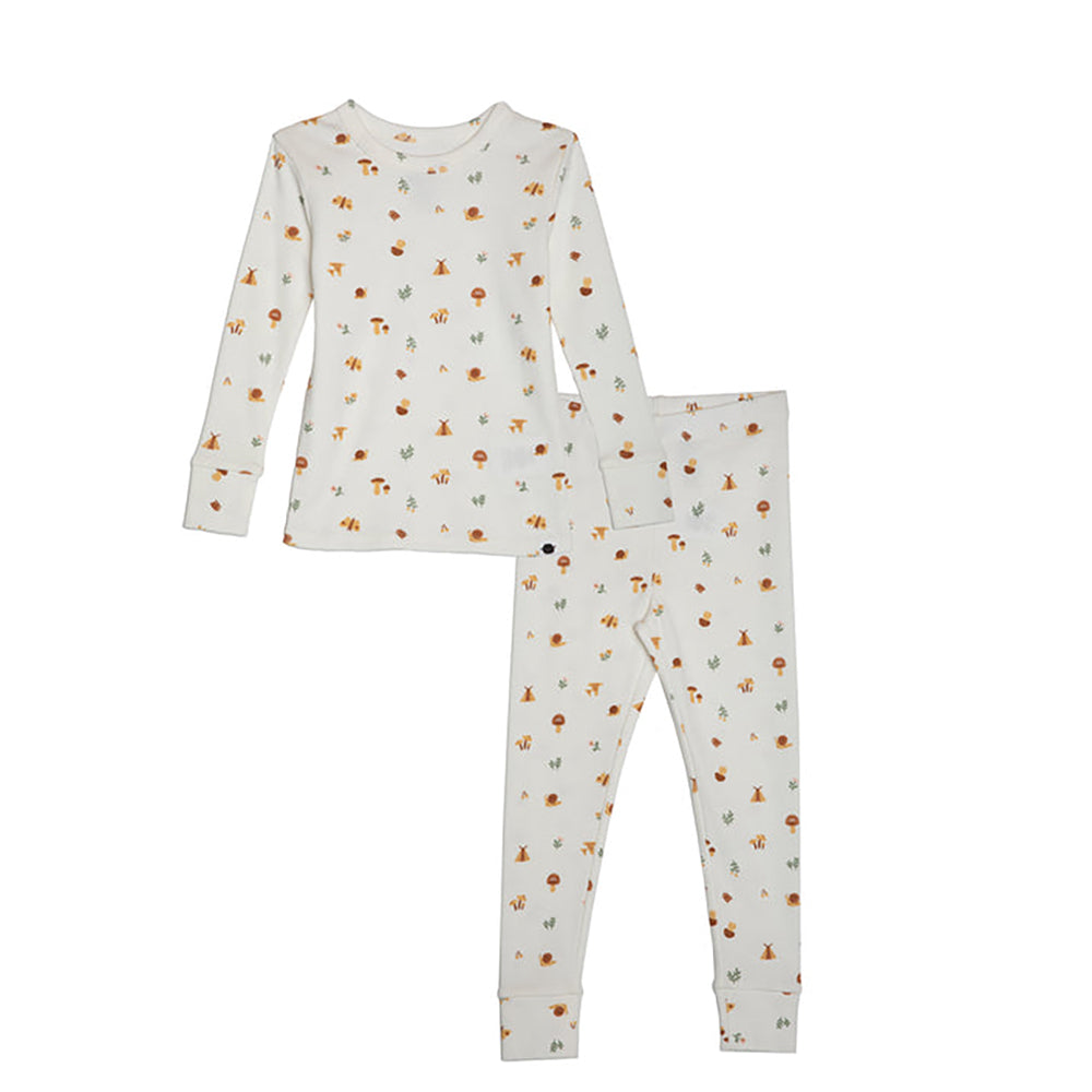 rise little earthling Long Sleeve 2 Piece Sleep Set TGFSL00 - Hazel Dino / 2y