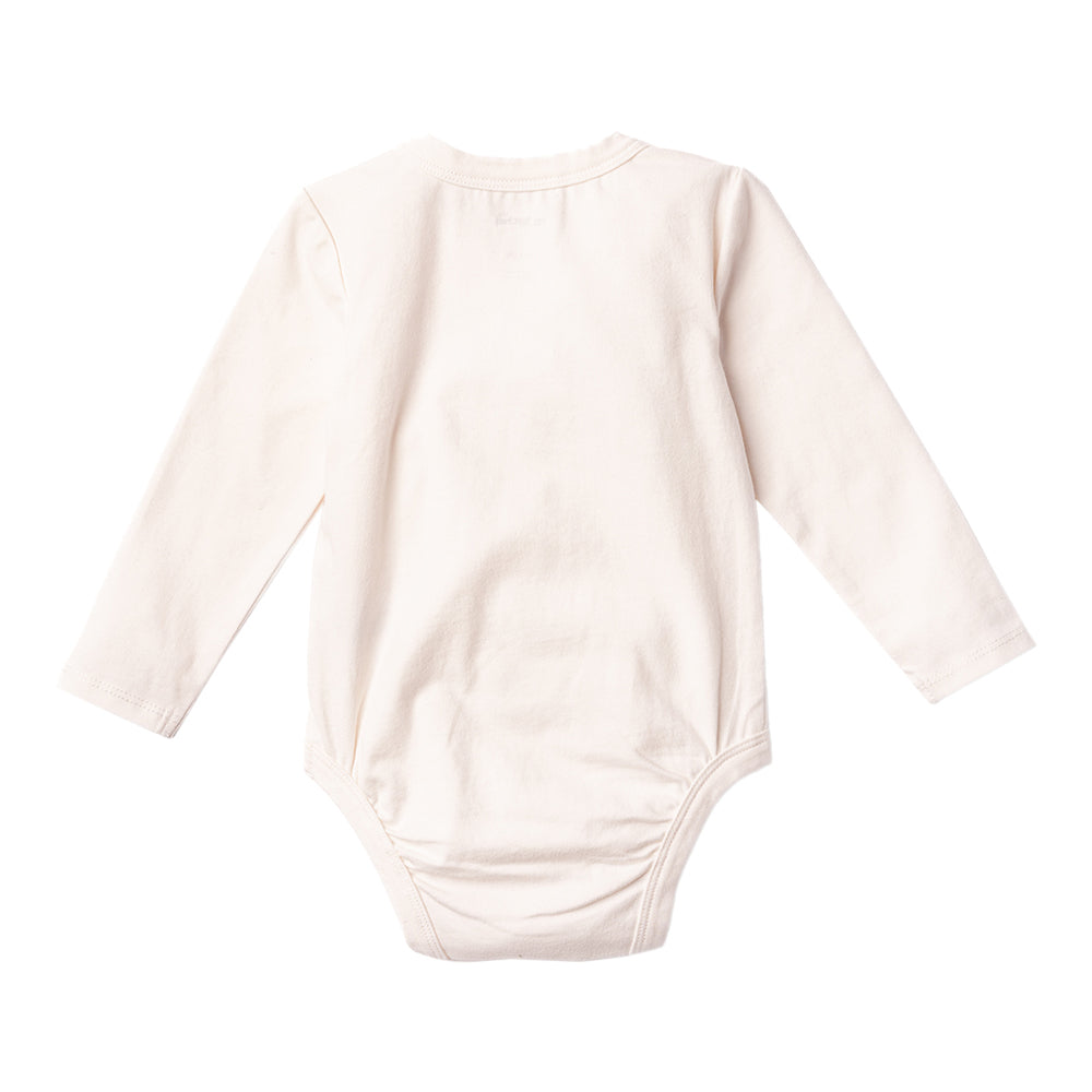 Ms.Rachel Long Sleeve Bodysuit - White/Red / 0-3m - Image 5
