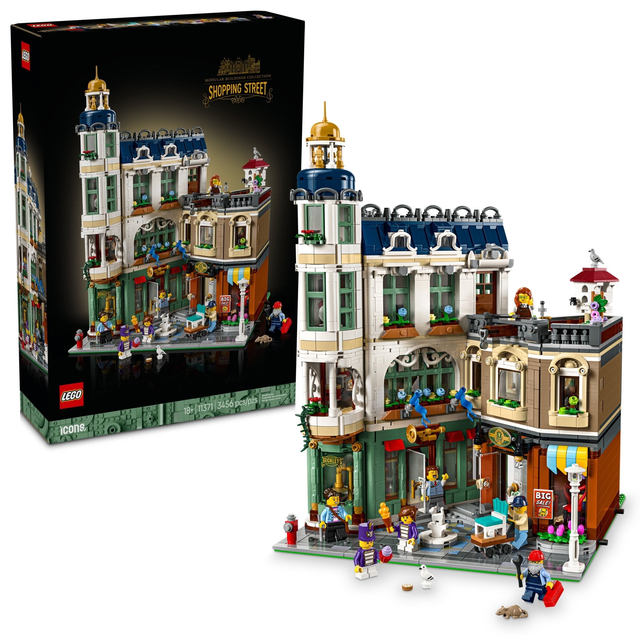 LEGO® Icons Shopping Street Building Set 11371