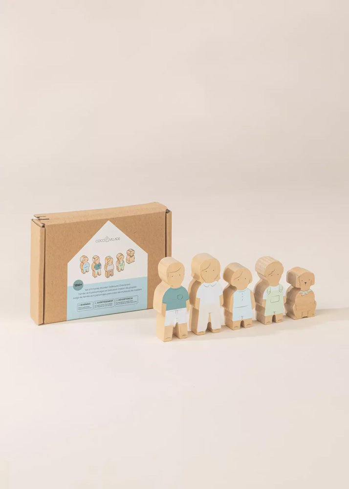 Coco Village Set of 5 Family Wooden Dollhouse characters - Image 21