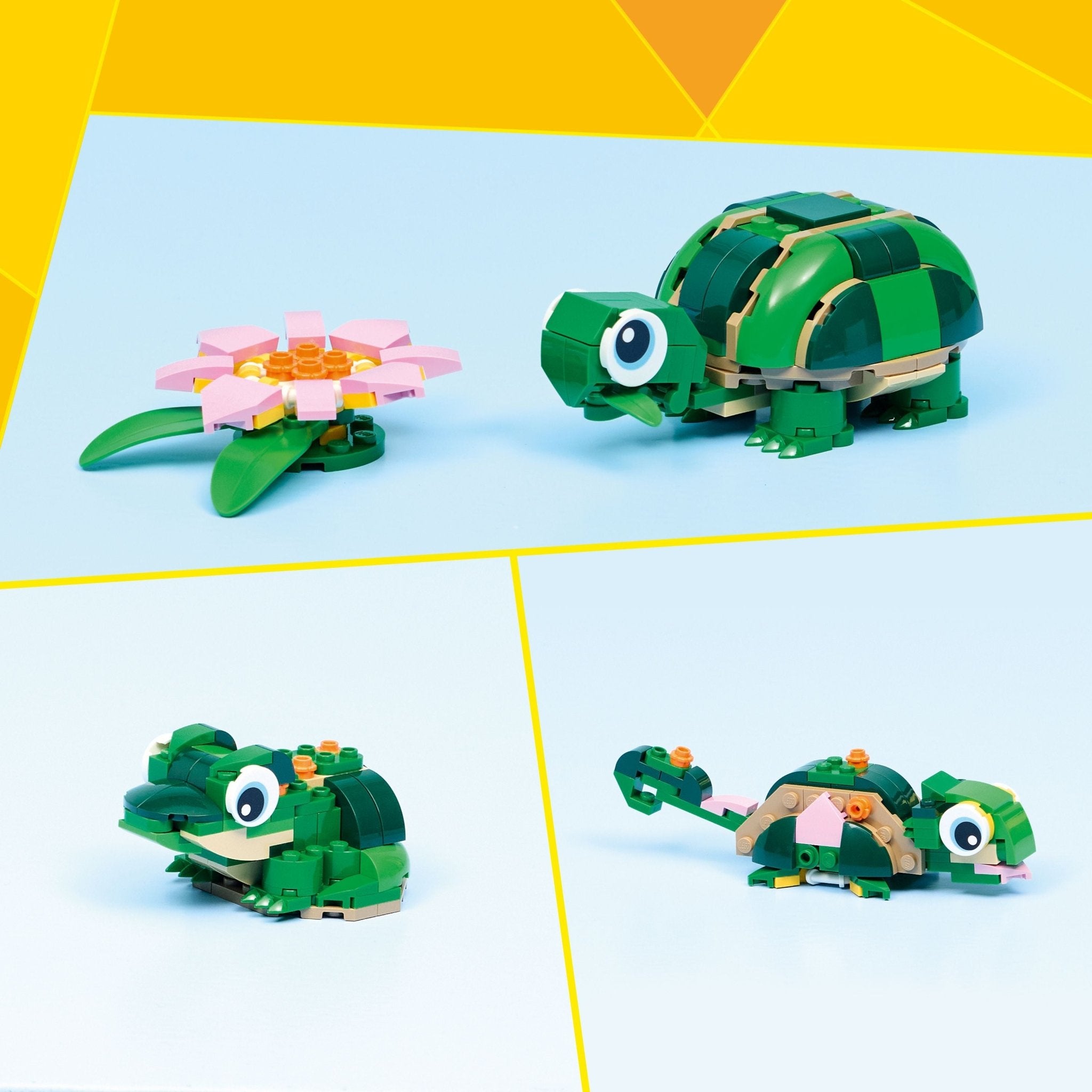 LEGO® Creator LEGO® Turtle with a Water Lily Flower 31377 - Image 3