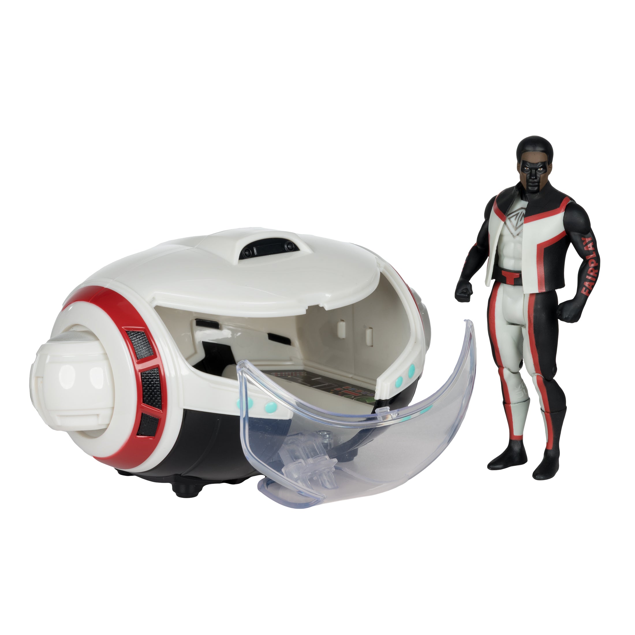 DC Direct - Super Powers Vehicles - WV5 - T-Craft with Mr. Terrific Figure (Superman Movie) - Image 4