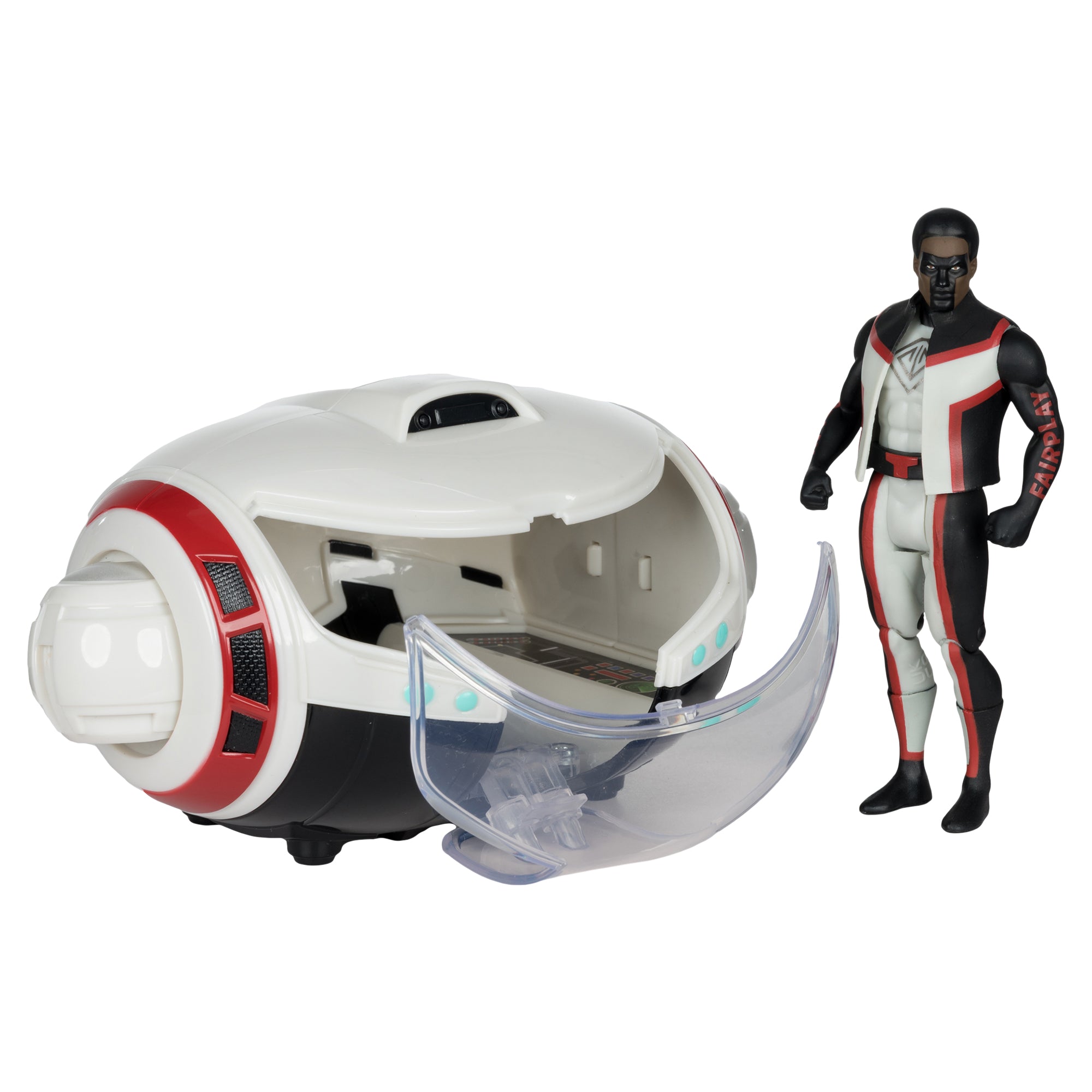 DC Direct - Super Powers Vehicles - WV5 - T-Craft with Mr. Terrific Figure (Superman Movie) - Image 2