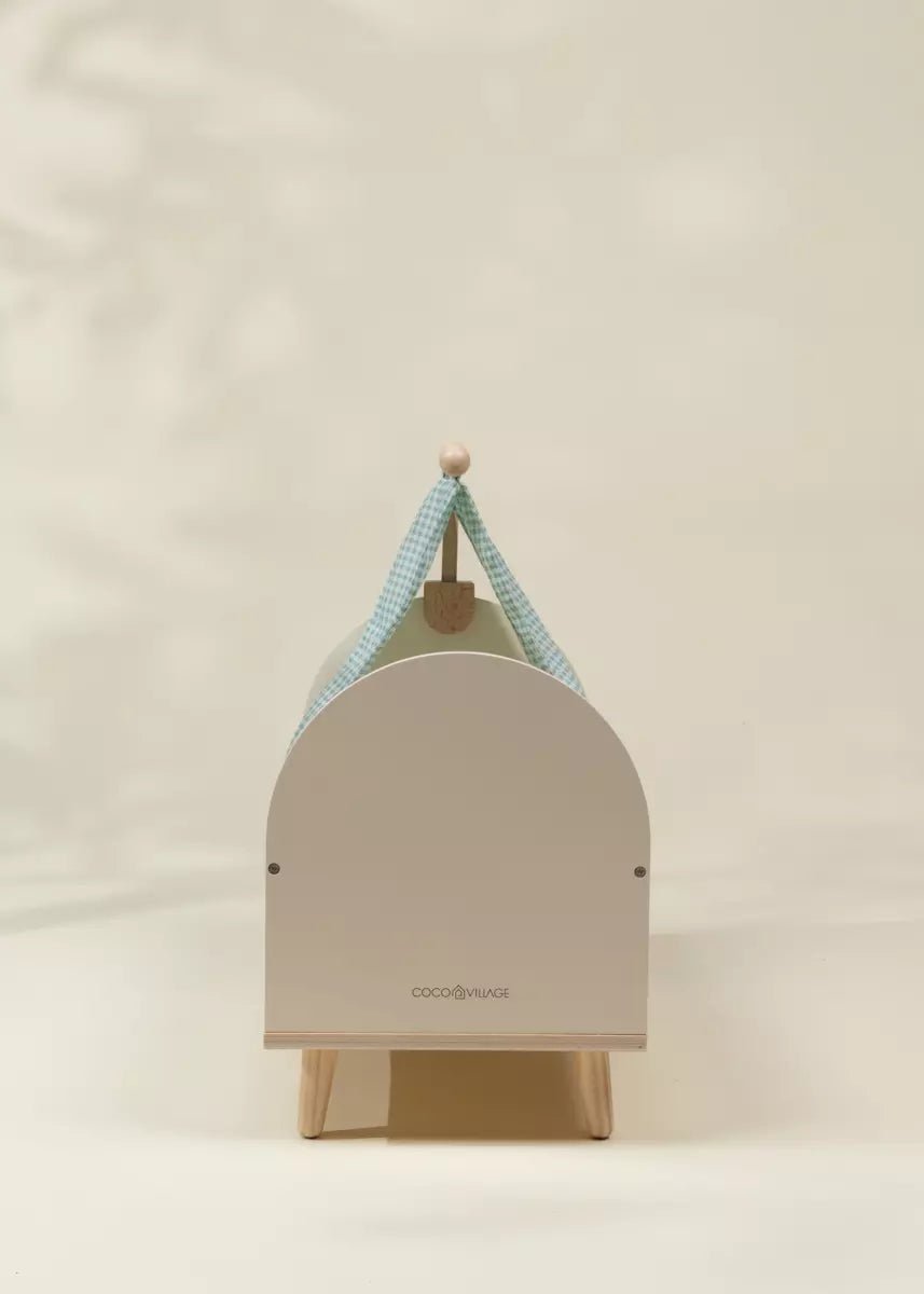 Coco Village Wooden Doll Crib & Accessories - Image 7