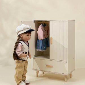Coco Village Wooden Doll Closet