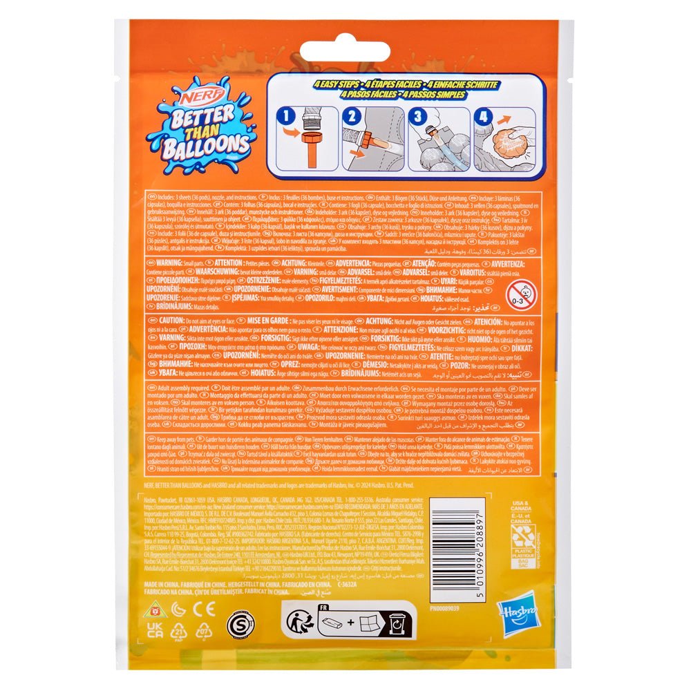 Nerf Better Than Balloons Brand Water Toys 36 Pods - Image 4