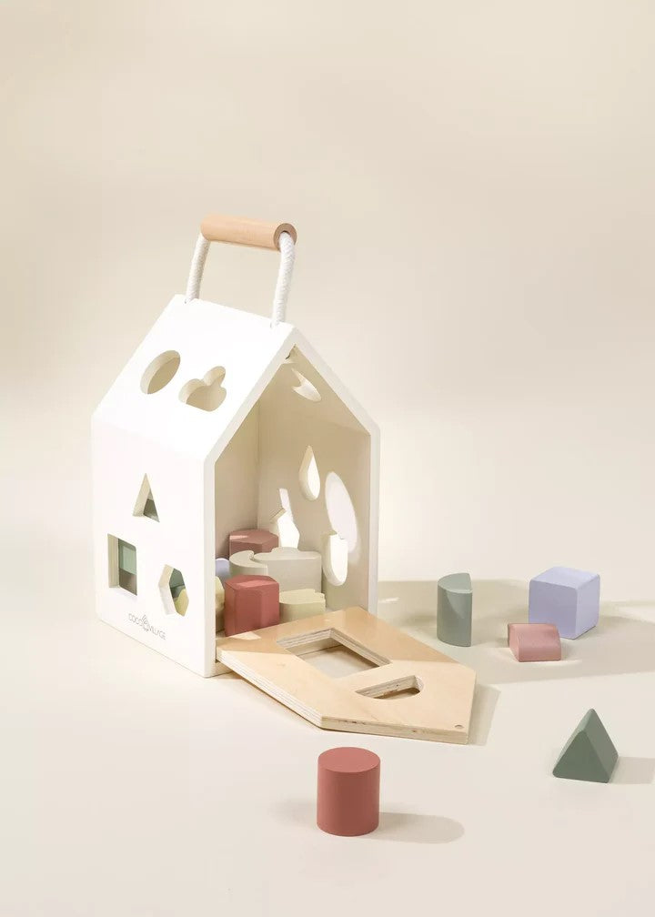 Coco Village Wooden Shapes Sorting House - Image 2