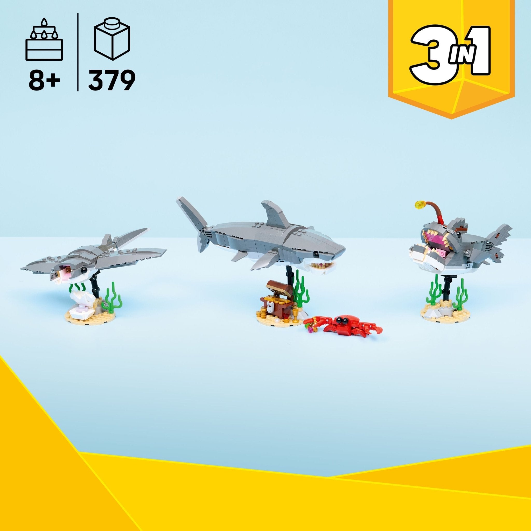 LEGO® Creator LEGO® Fierce Shark with a Treasure Chest 31381 - Image 2