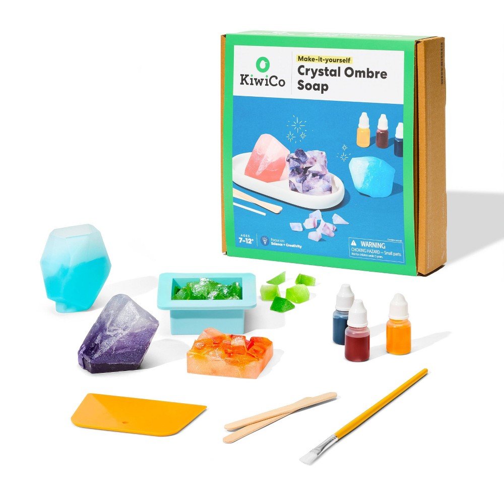 KiwiCo Crystal Ombre Soap Making