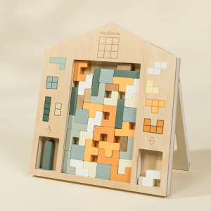 Coco Village Wooden Tetris Puzzle Toy (40 pcs)