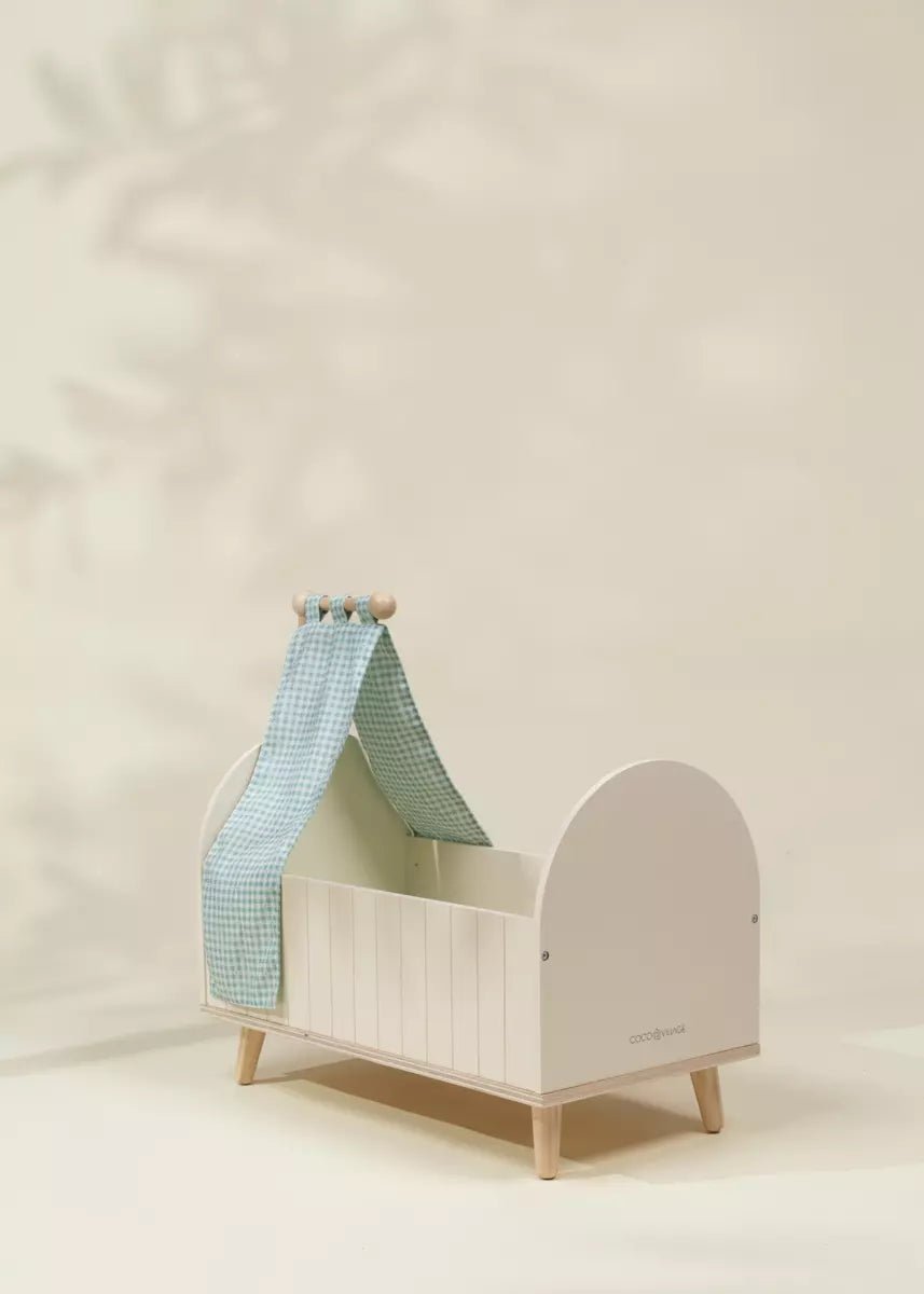 Coco Village Wooden Doll Crib & Accessories - Image 10