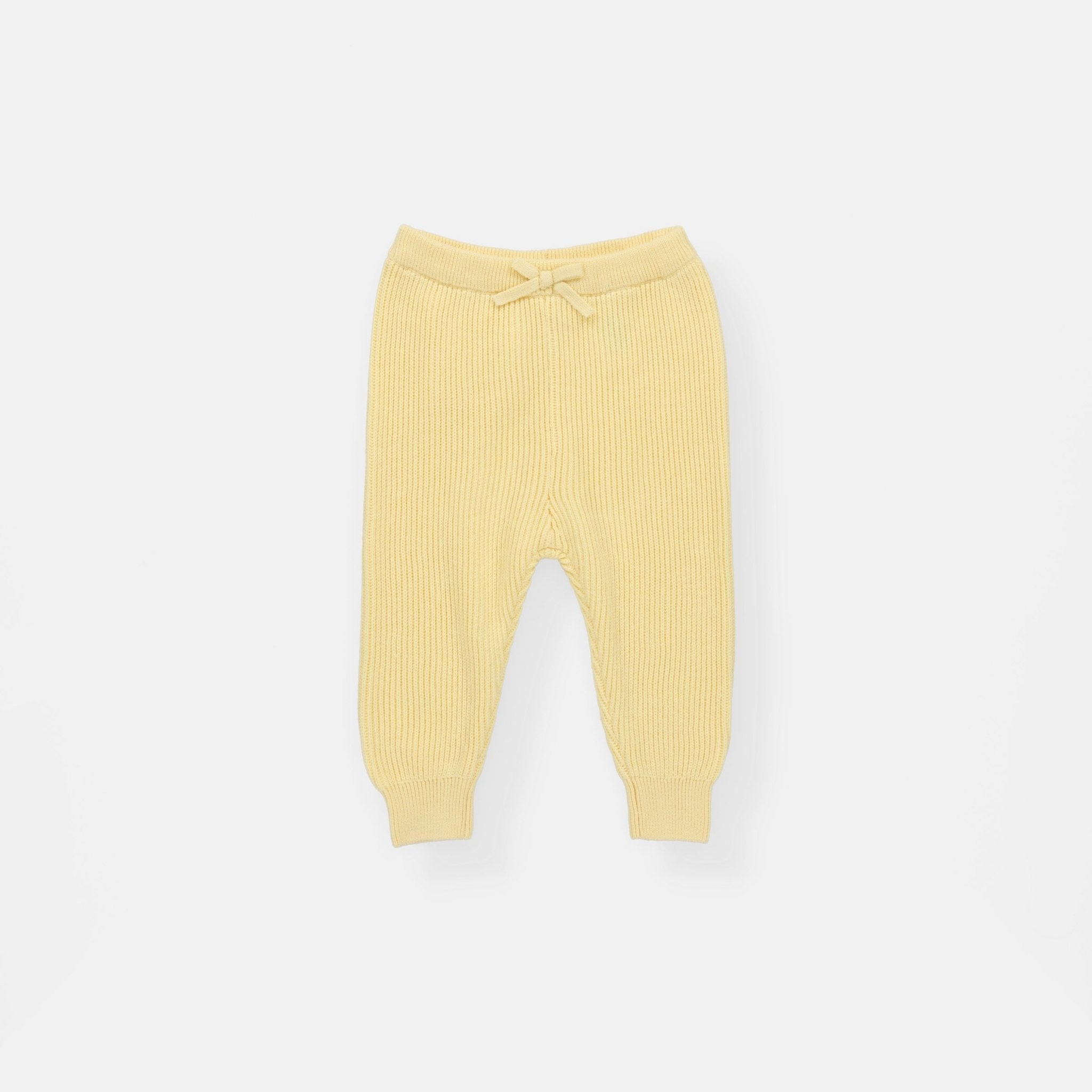 Rise Little Earthling Rib Knit Jogger - Yellow / 3-6m