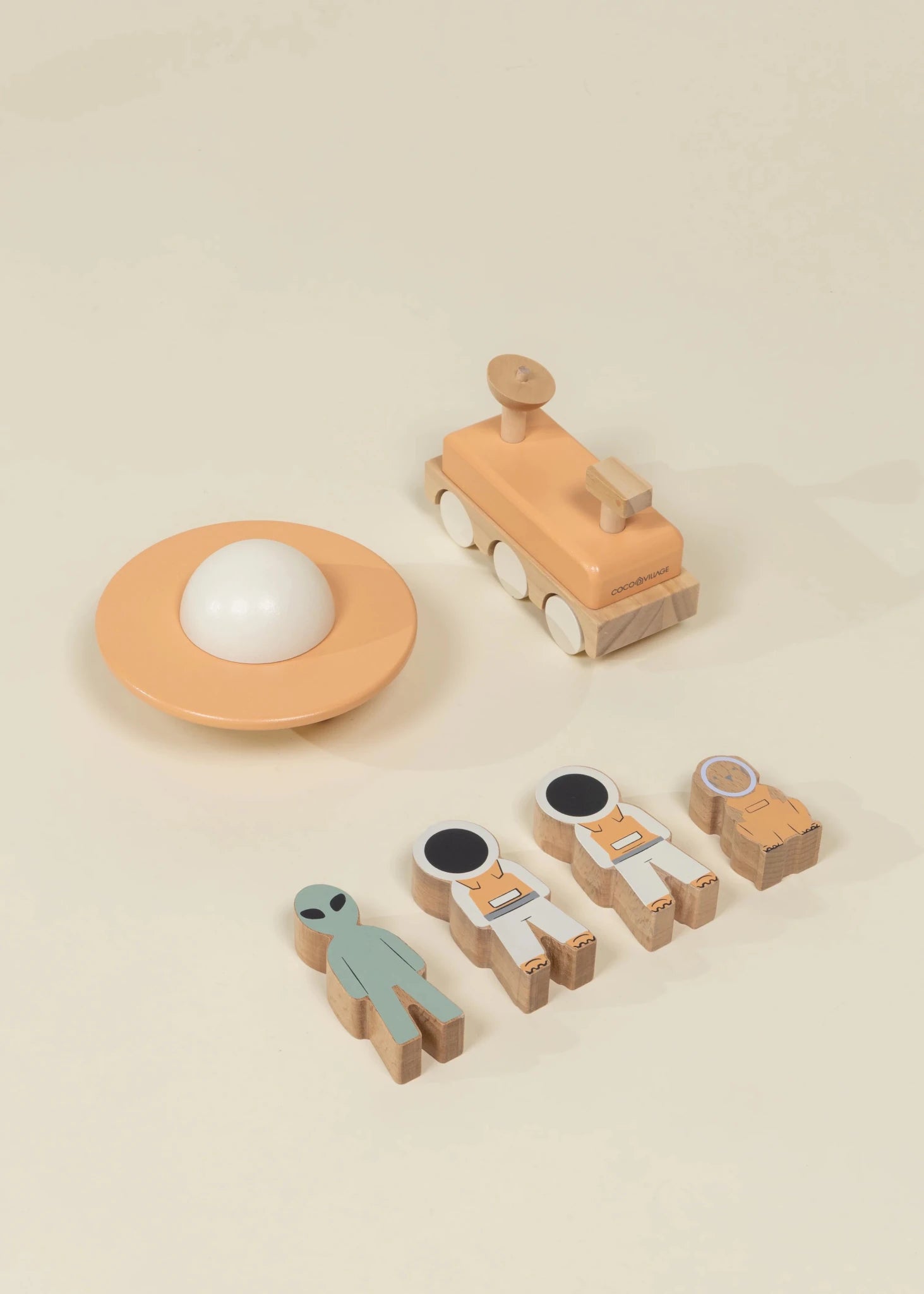 Coco Village Oversized Wooden Space Station Playset - Image 5