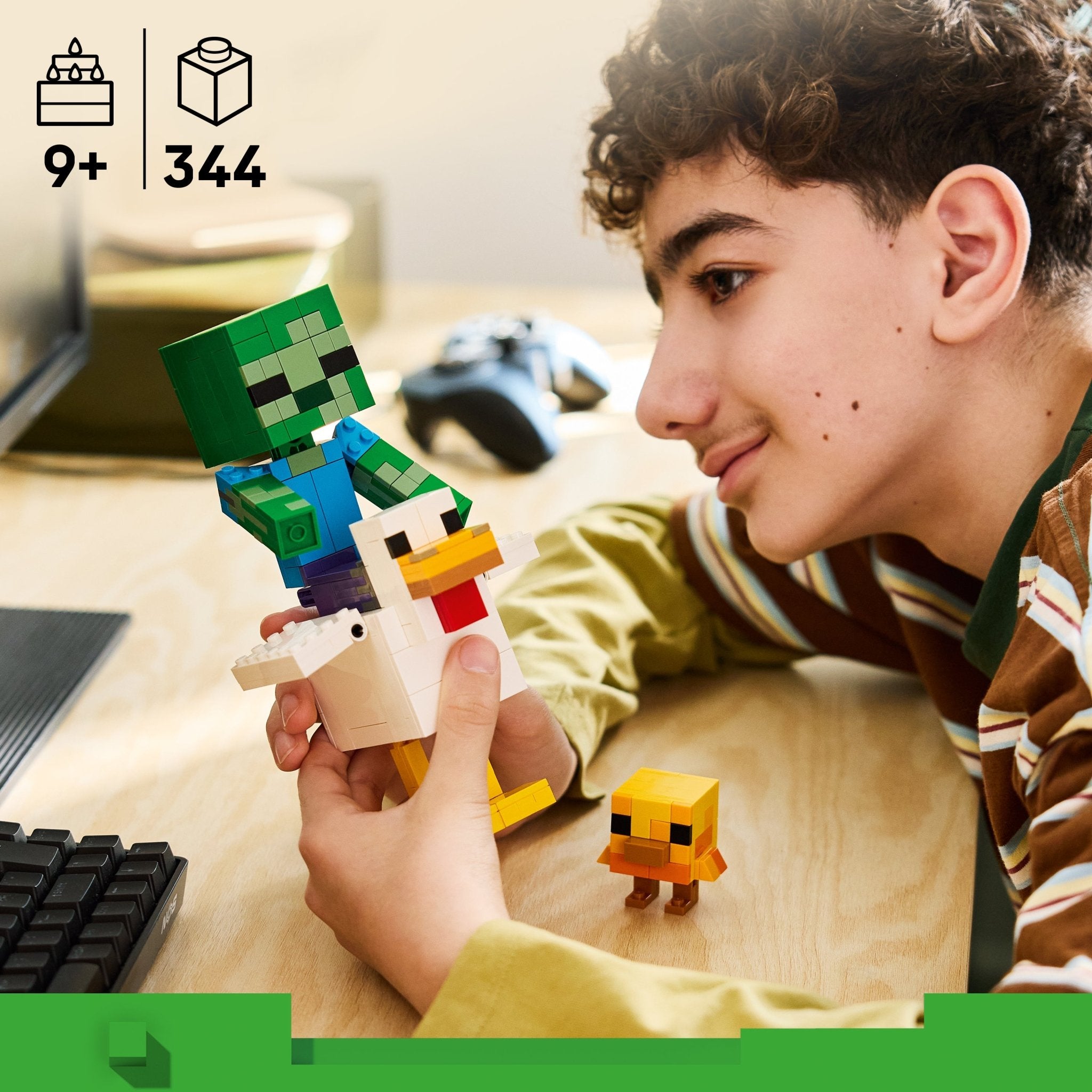 LEGO® Minecraft Chicken Jockey Building Toy 21582 - Image 2