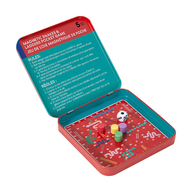 Made By Mastermind Toys Mastermind Toys Magnetic Snakes & Ladders Pocket Game - Image 4