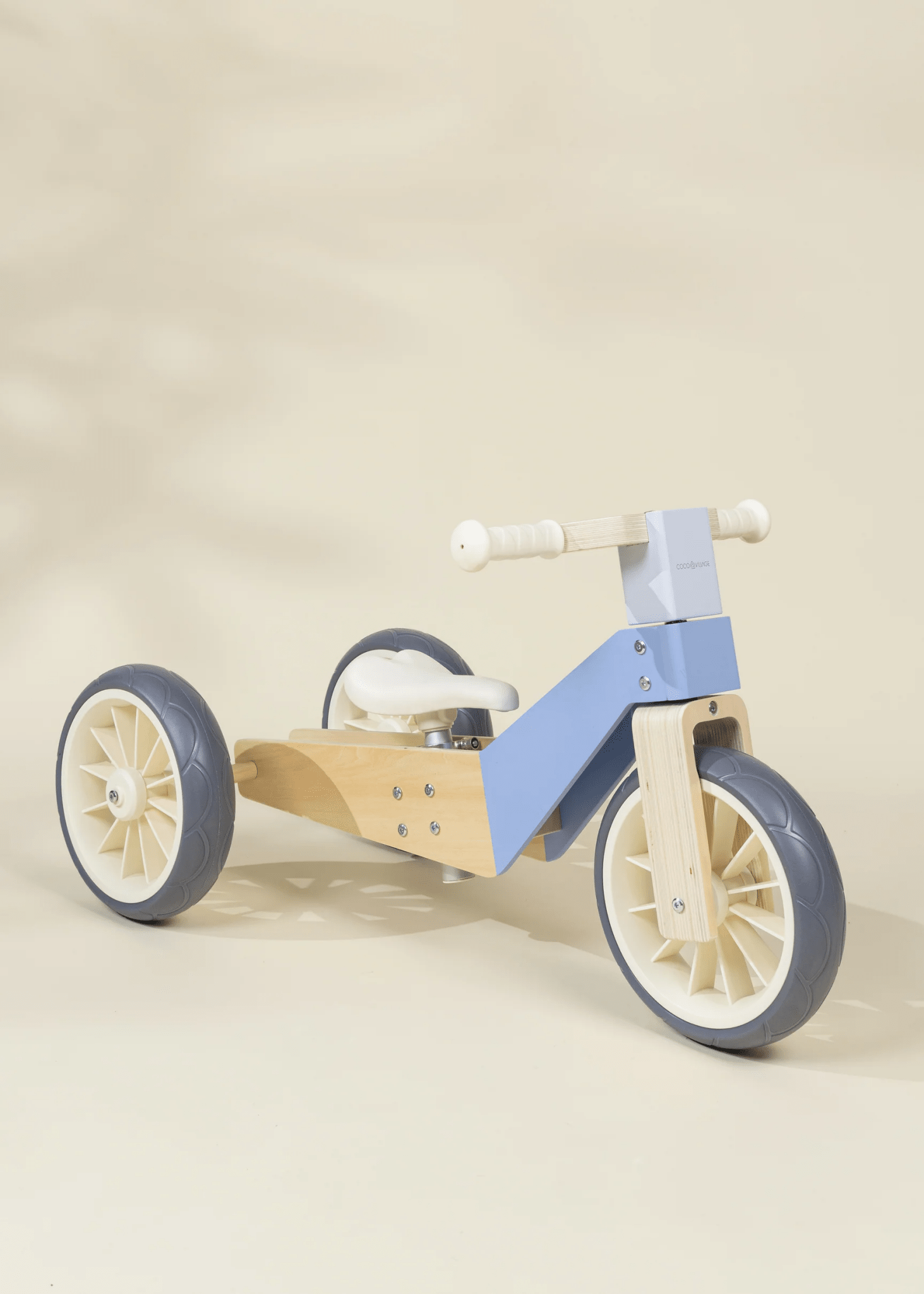 Coco Village Evolutive Wooden Balance Bike - 3 in 1 - Ocean